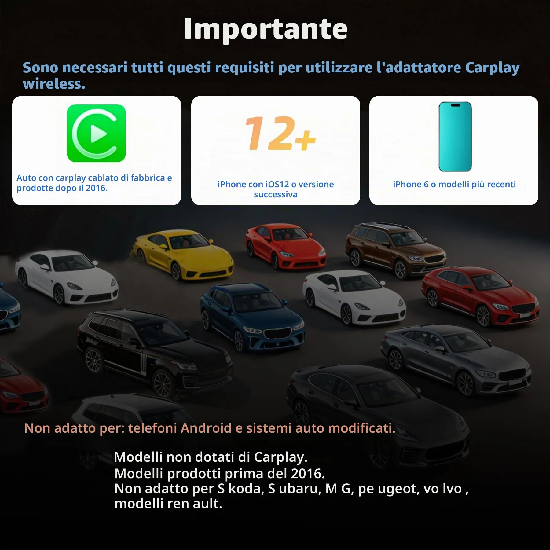 XINROAM Adattatore CarPlay Wireless per iPhone, Mini Adattatore CarPlay - immagine 6