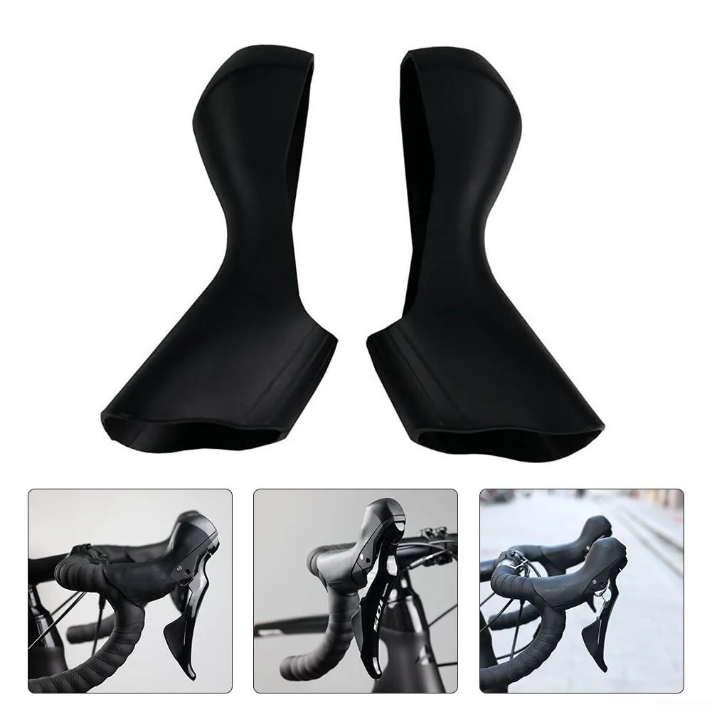 Axorafow Copertura in silicone per leva del cambio Shimano Ultegra R7020 ST-R7020, nero - immagine 5