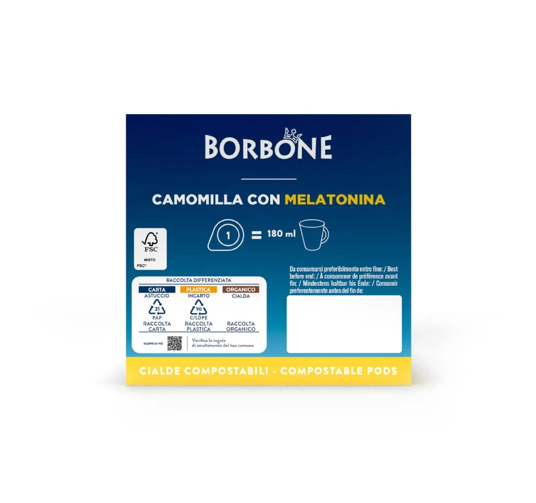 Caffè Borbone Camomilla con Melatonina, 72 cialde, Sistema ESE - immagine 7