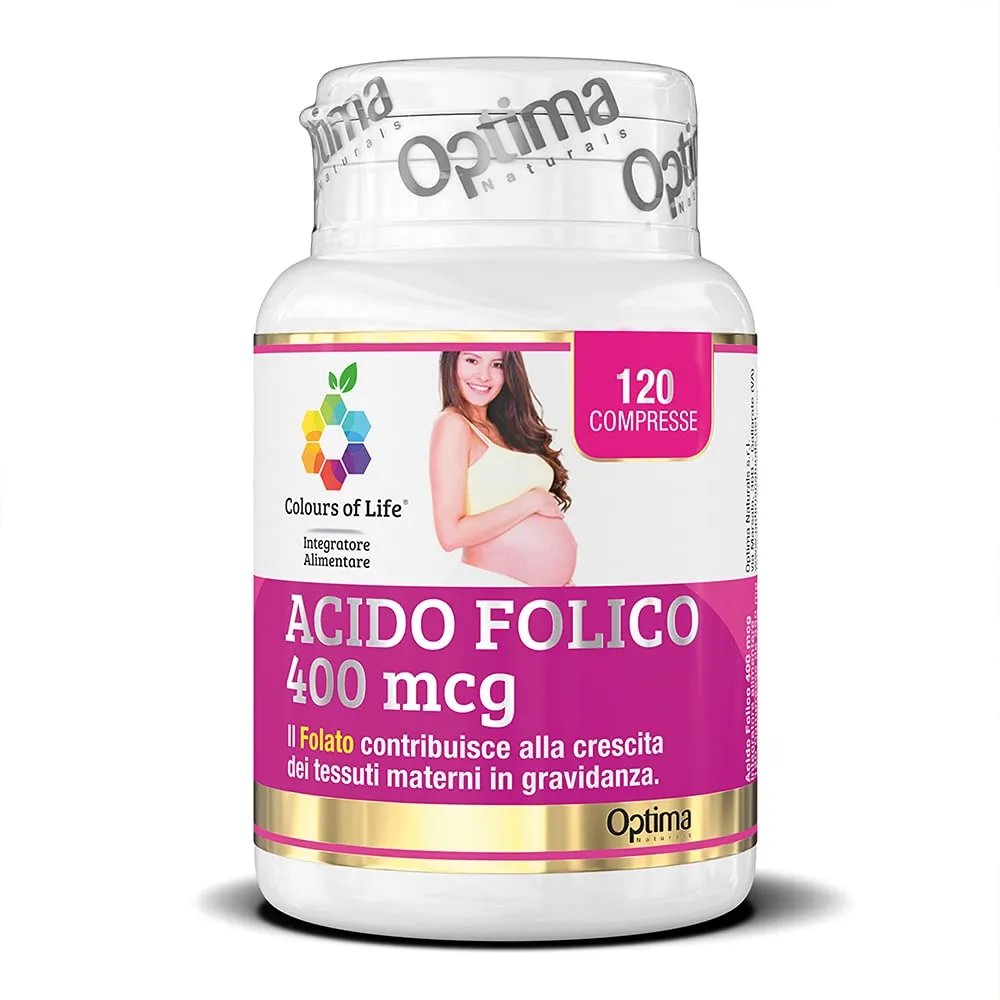 Colours of Life Acido Folico 400 mcg, 120 Compresse - immagine 1