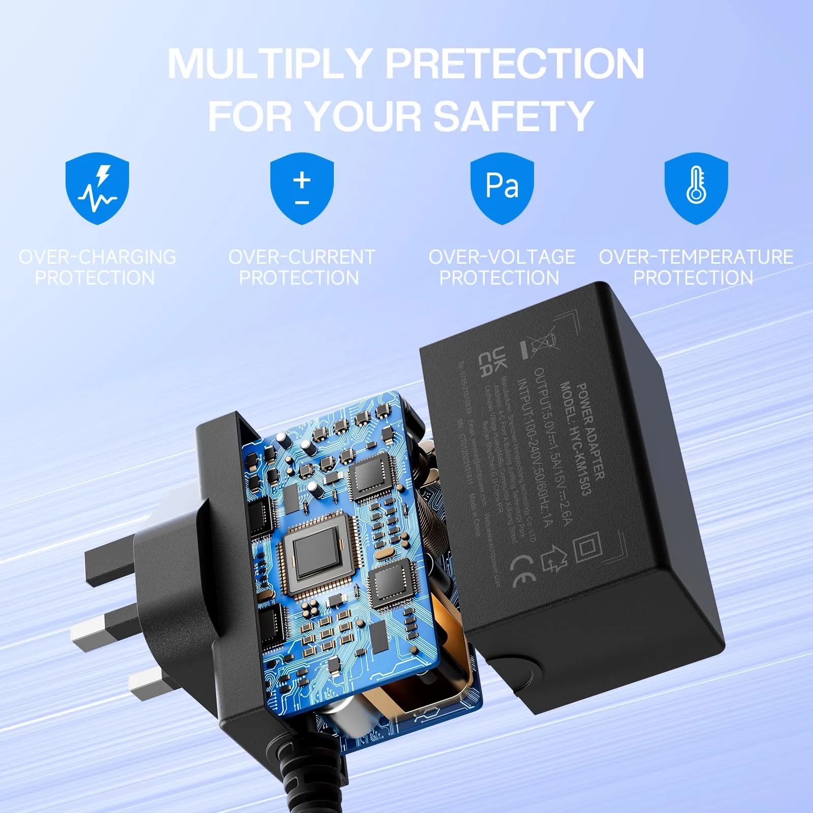 ECHTPower Caricatore per Nintendo Switch, 15V 2.6A Carica Rapida con Cavo USB Tipo C, Adattatore di Alimentazione per Nintendo Switch, Switch OLED e Switch Lite, Supporta TV Dock - immagine 2