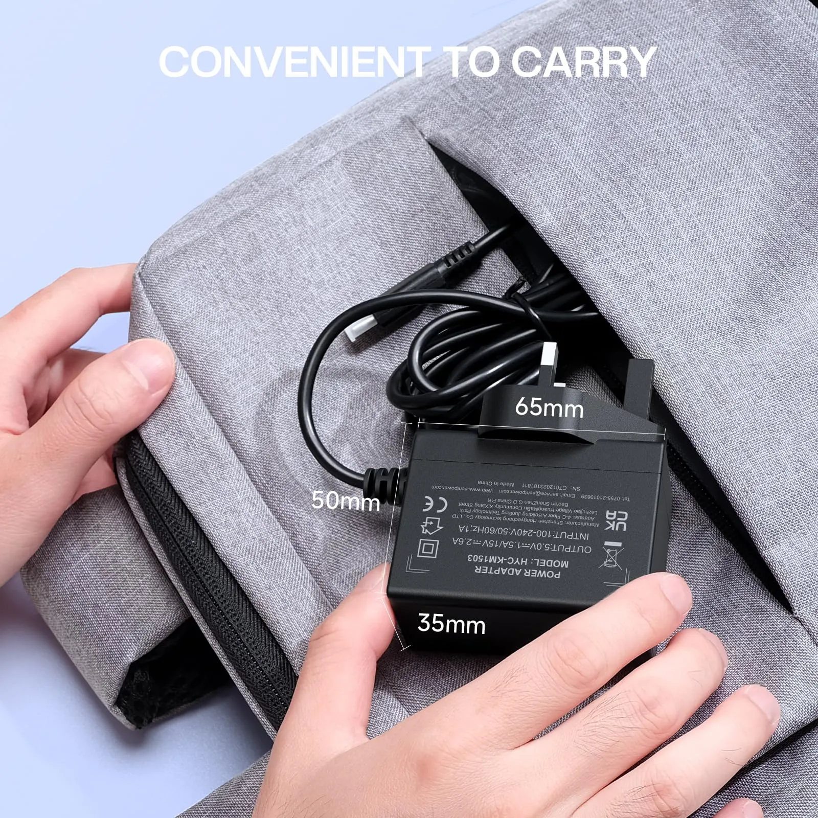 ECHTPower Caricatore per Nintendo Switch, 15V 2.6A Carica Rapida con Cavo USB Tipo C, Adattatore di Alimentazione per Nintendo Switch, Switch OLED e Switch Lite, Supporta TV Dock - immagine 4