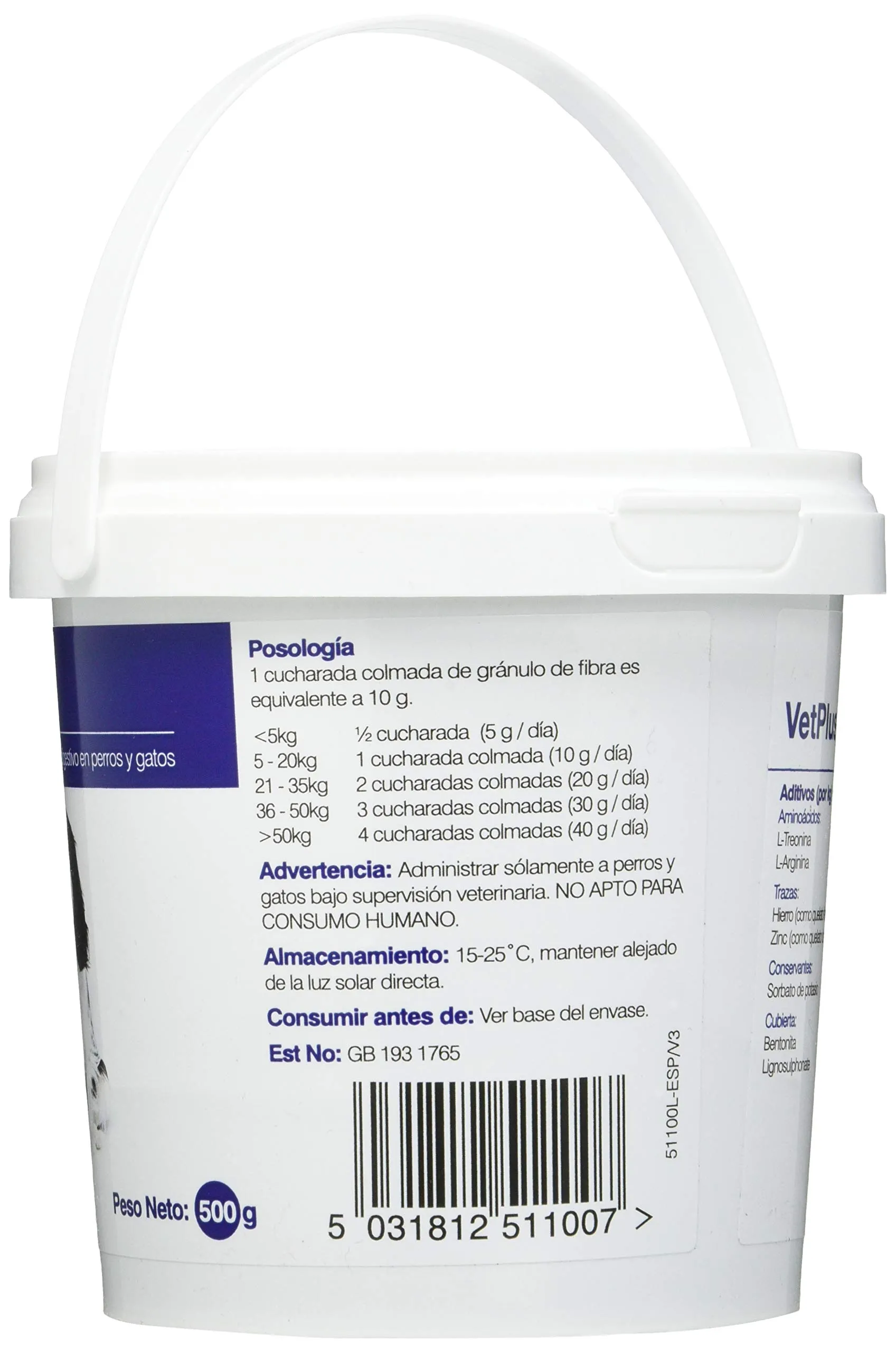 Vetplus Ltd Fibra per Cani e Gatti, 500 g - immagine 2
