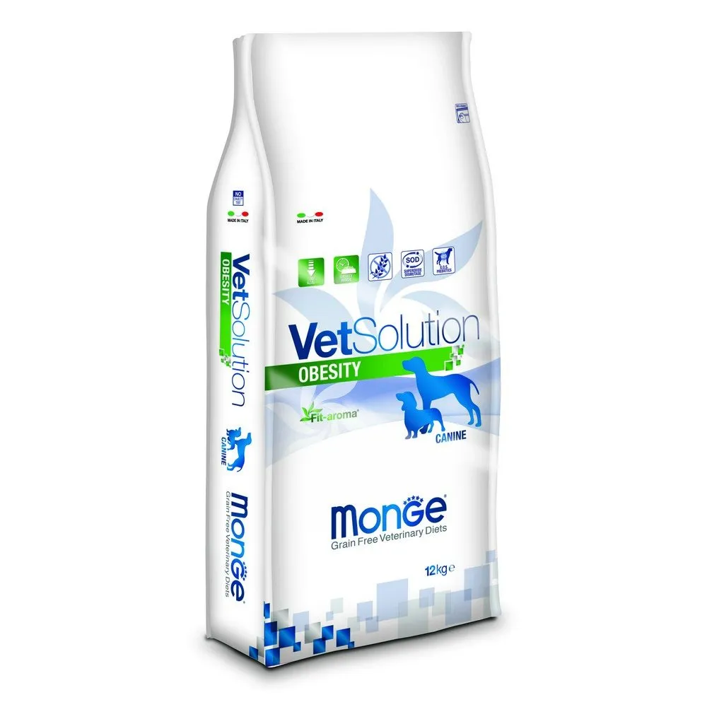 Monge Vetsolution Canine Obesity Cibo Secco per Cani, 12 kg - immagine 1