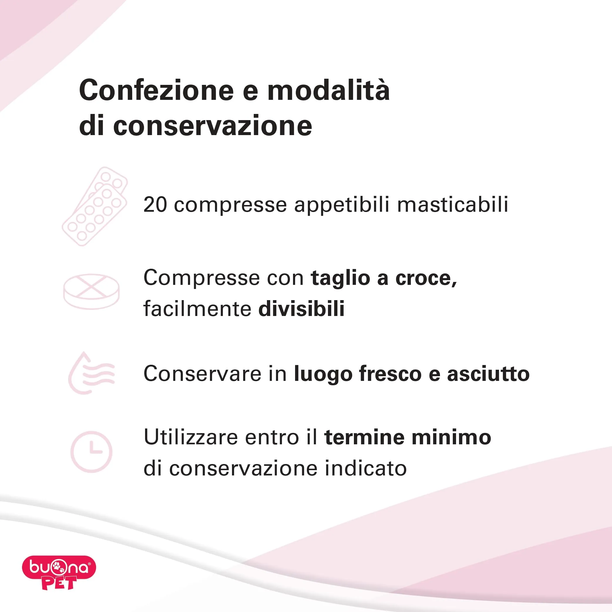 Buona Pet Dolorina Mangime Complementare per Cani e Gatti con Boswellia, Salice Bianco, Acido Alfa Lipoico, Semi di Canapa e Ananas, 20 Compresse - immagine 3