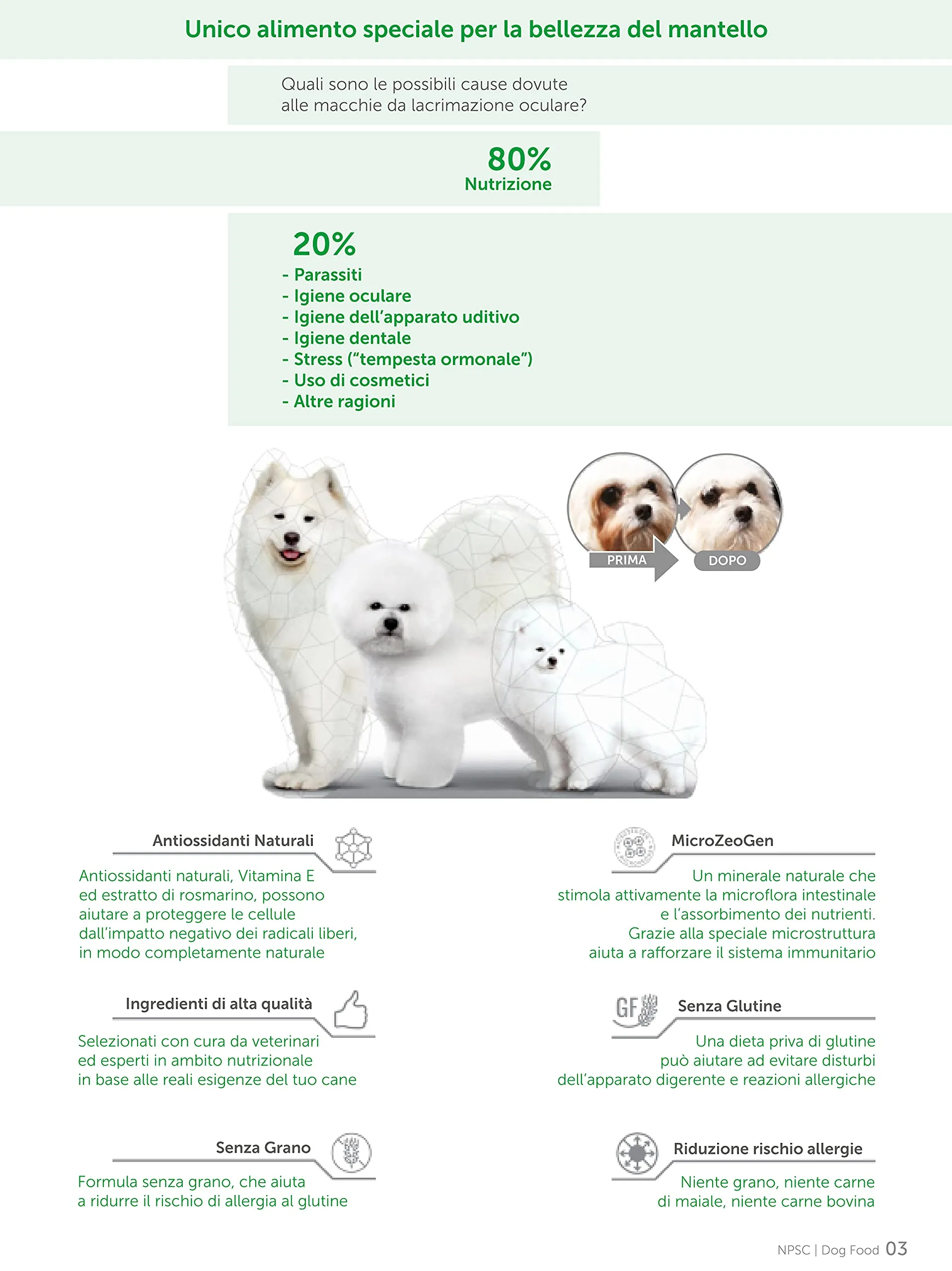 Nature's Protection Superior Care for Small Adult White Dogs, Fish, 1.5 kg - immagine 3