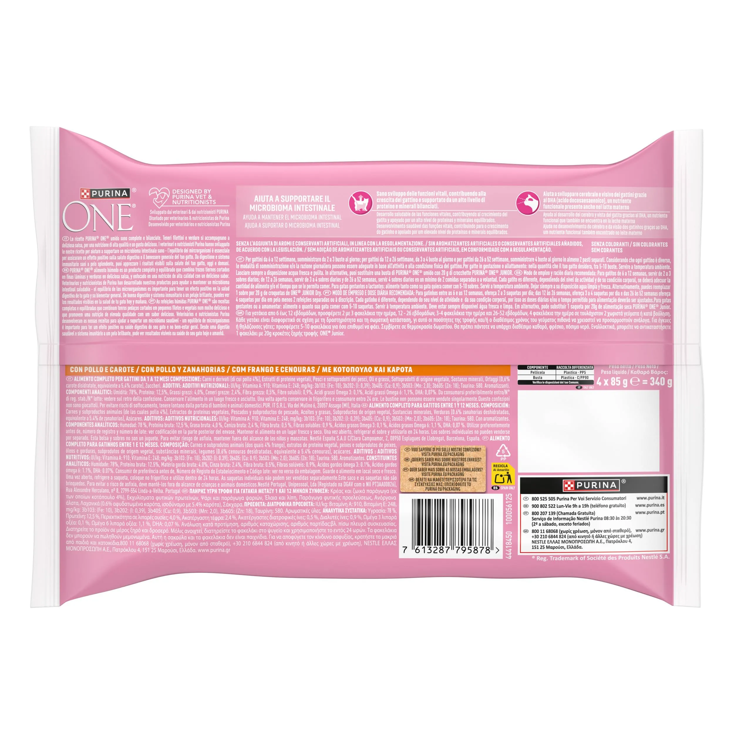 Purina One Junior Cibo Umido per Gattini, 48 Bustine da 85 g - immagine 3