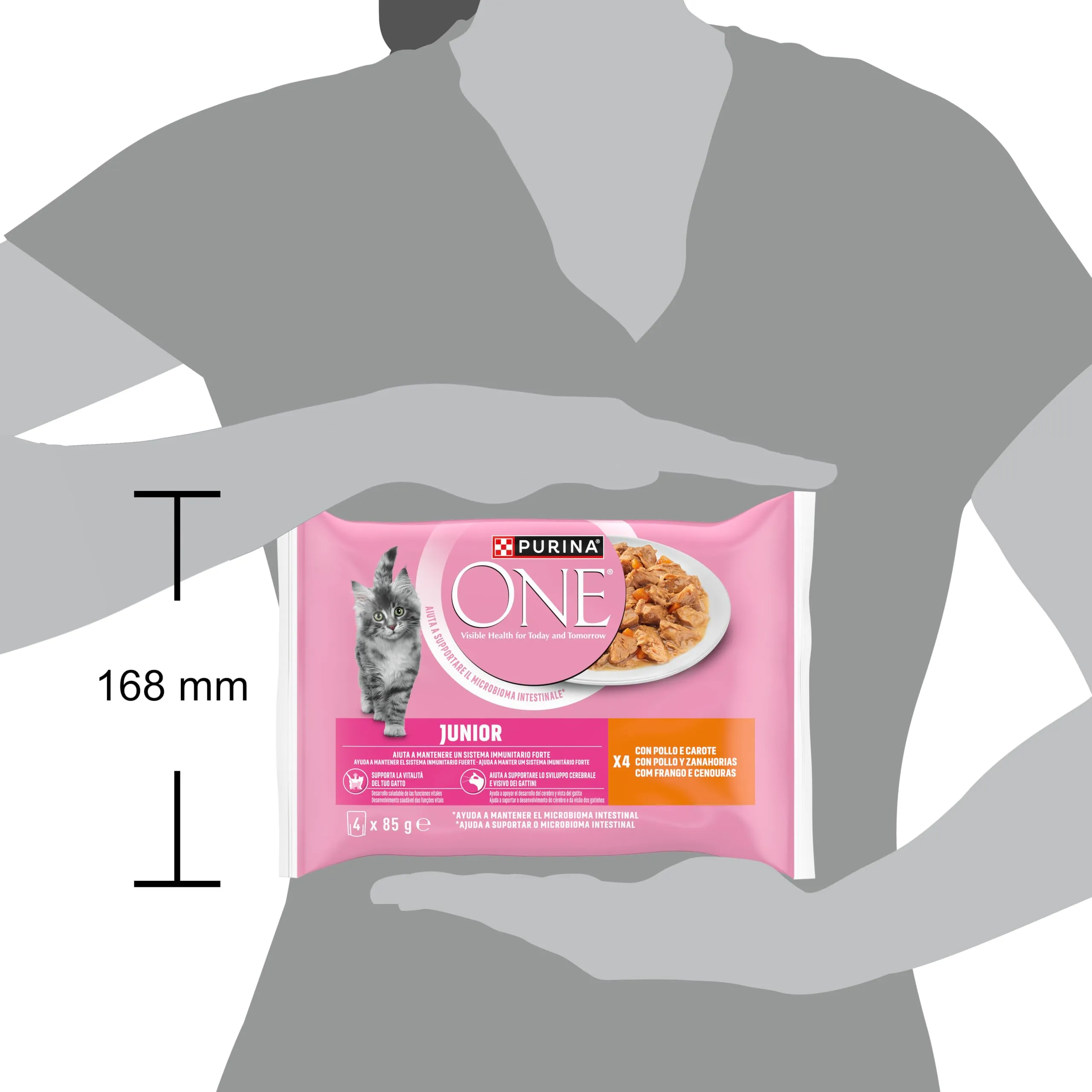 Purina One Junior Cibo Umido per Gattini, 48 Bustine da 85 g - immagine 4