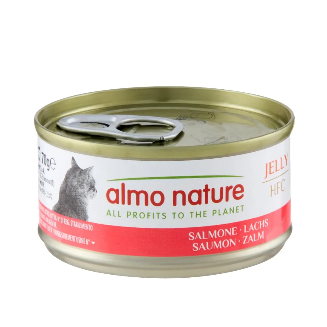 Almo Nature HFC Jelly Salmone Alimento Umido per Gatti Adulti 70g (Confezione da 6) - immagine 3