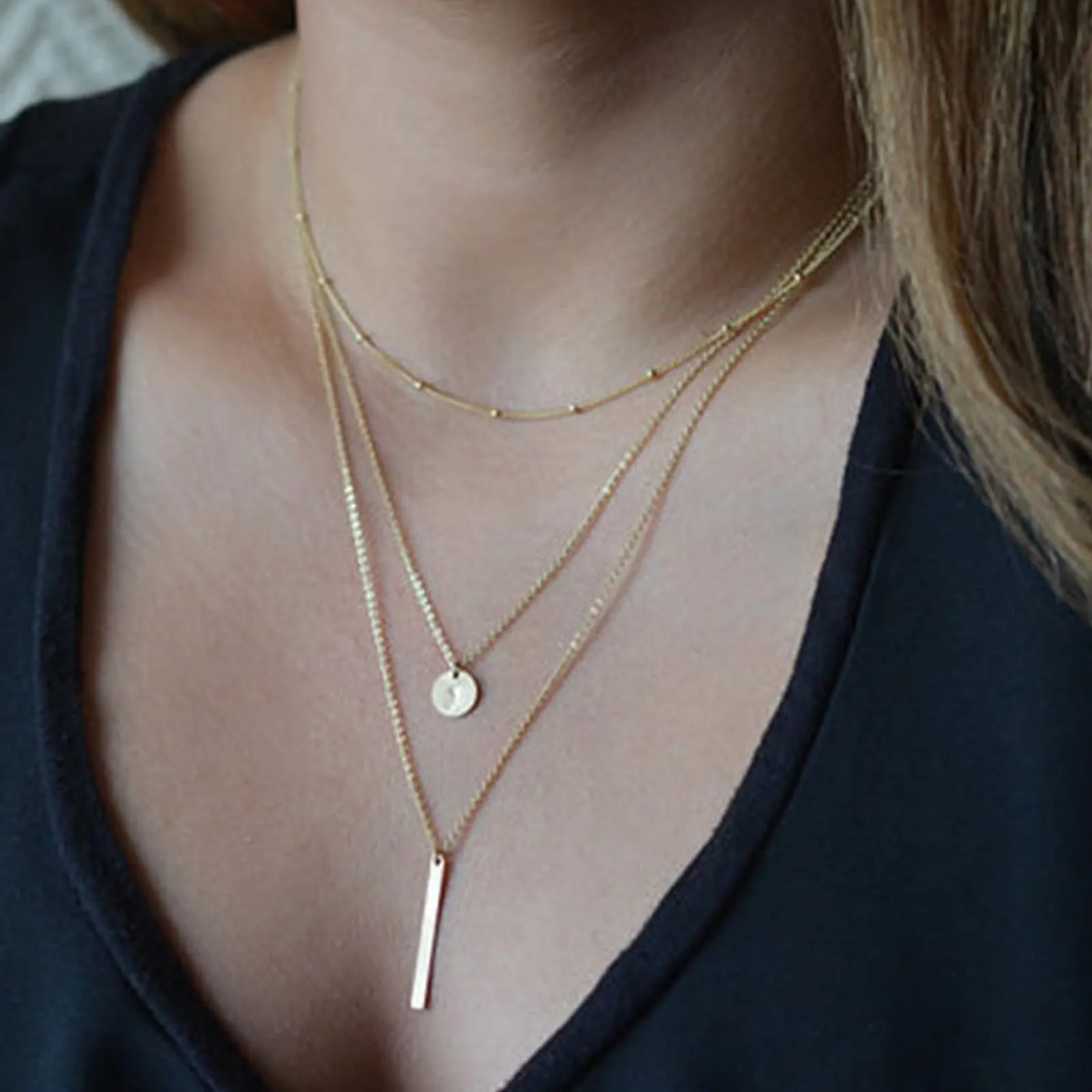 JSTHHTT Set di Gioielli Donna 40 Pezzi in Oro con Collane e Bracciali - immagine 5