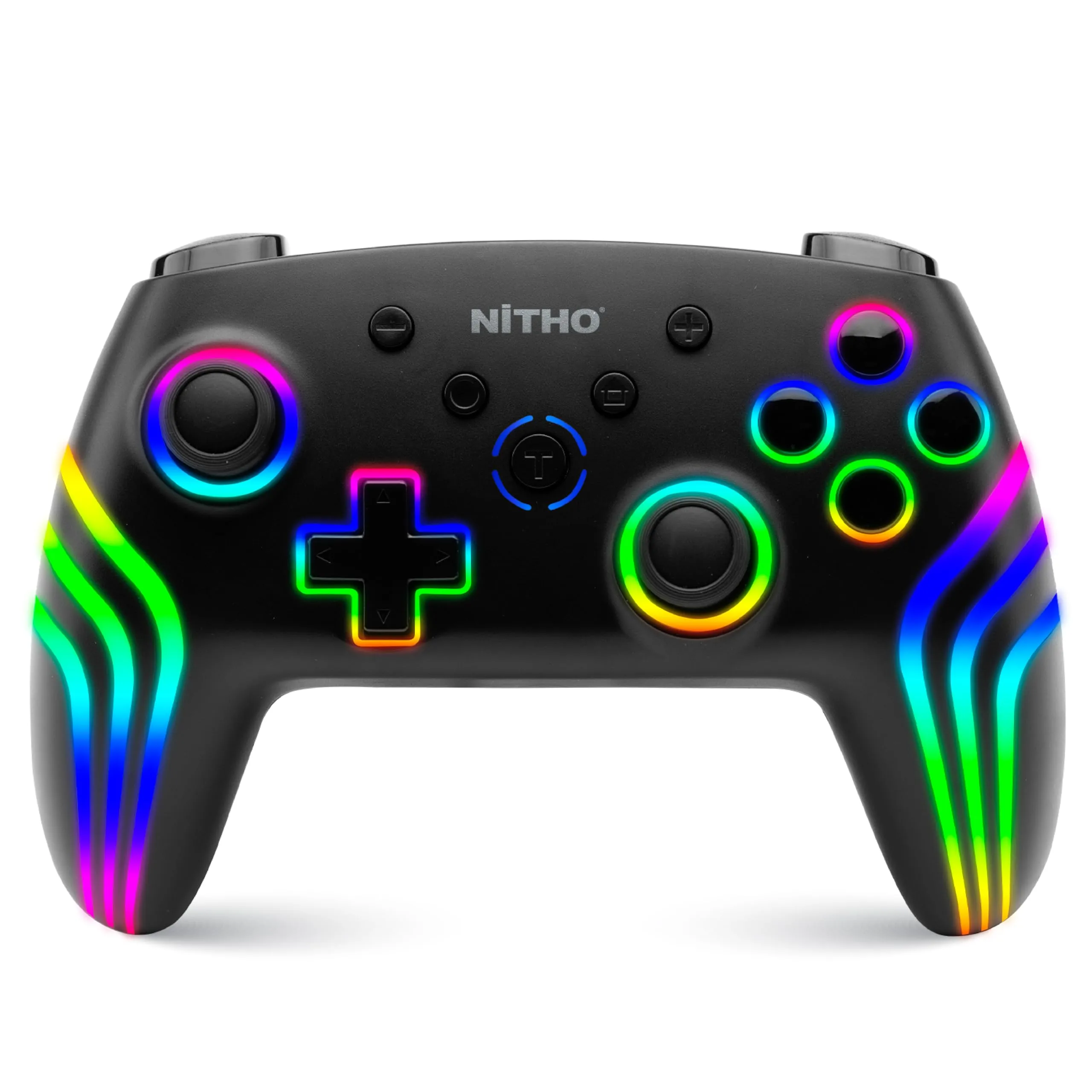 NITHO Nexus Dark Ops Wireless Controller for Switch, Switch 2, Lite, OLED, PC, iOS, Android - Nero - immagine 1