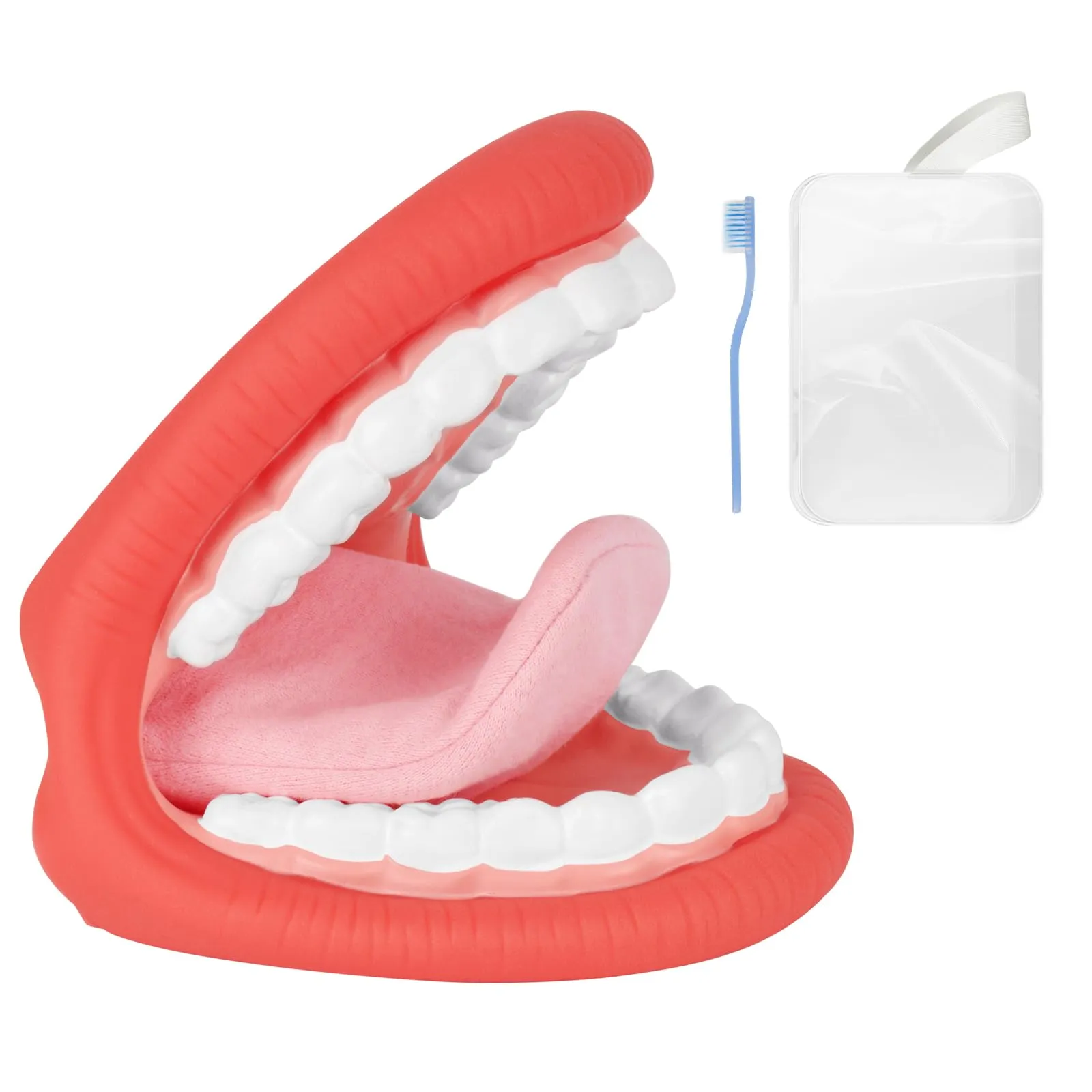 Ultrassist Marionetta a Bocca Grande con Lingua e Spazzolino da Denti per Logopedia e Igiene Orale - immagine 1