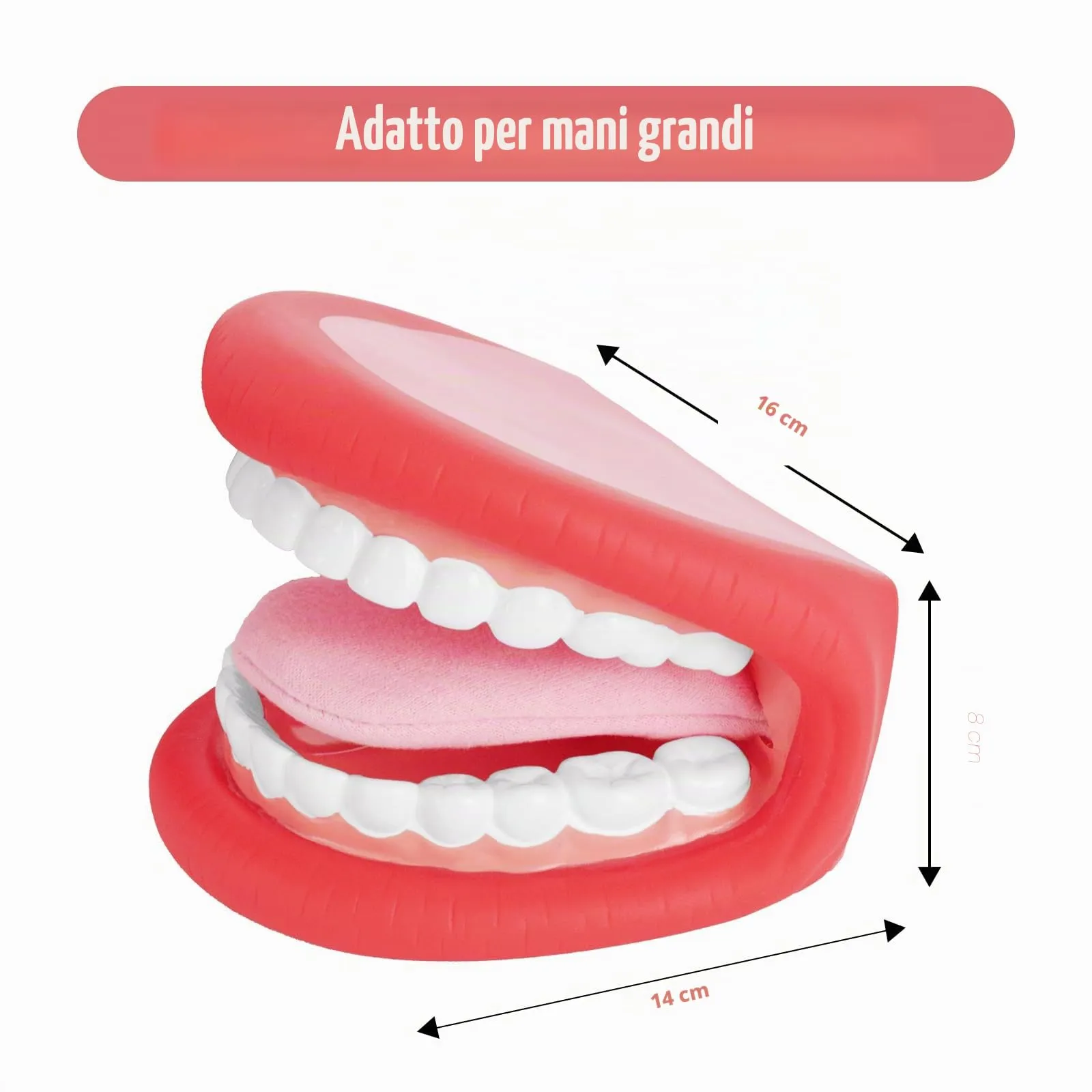 Ultrassist Marionetta a Bocca Grande con Lingua e Spazzolino da Denti per Logopedia e Igiene Orale - immagine 2