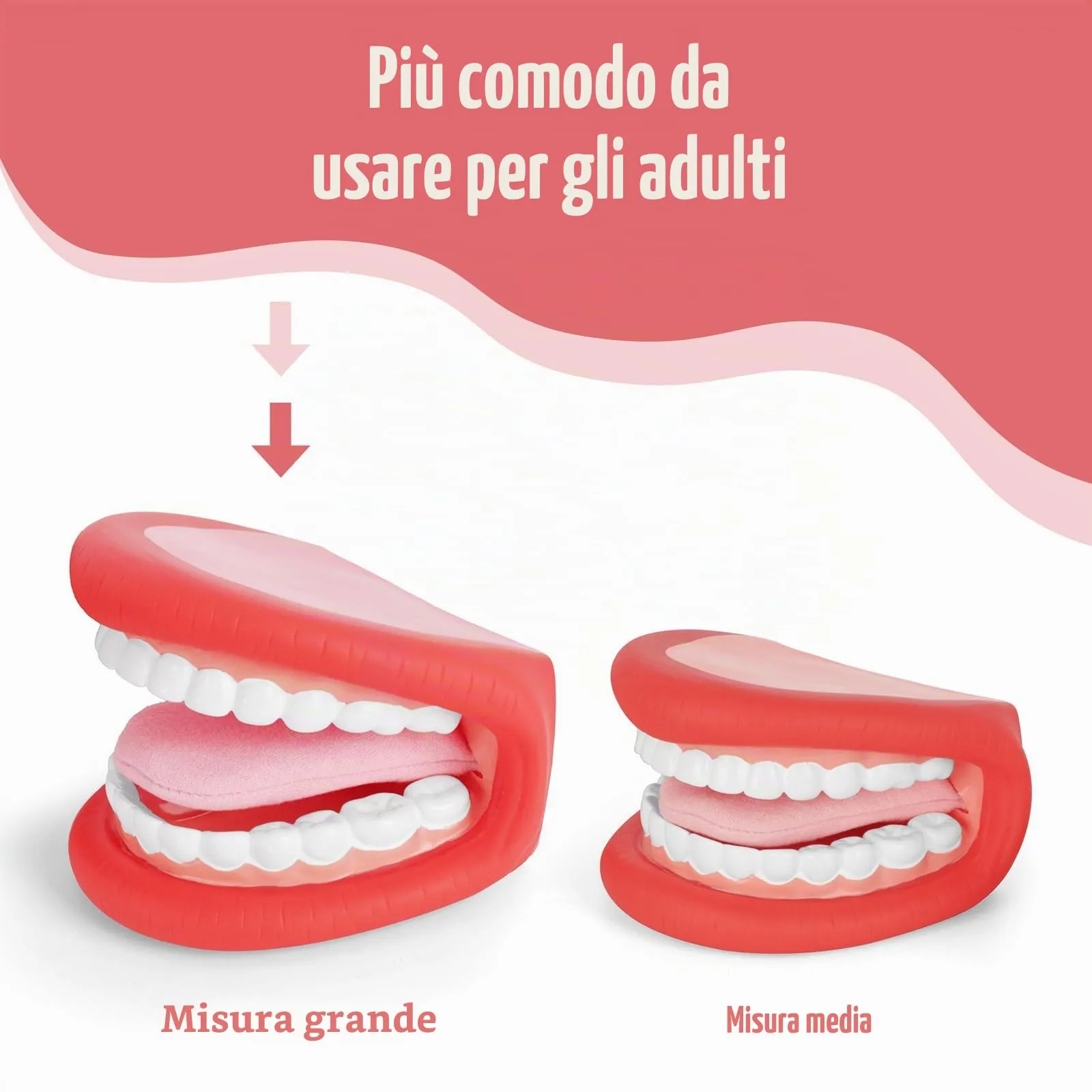 Ultrassist Marionetta a Bocca Grande con Lingua e Spazzolino da Denti per Logopedia e Igiene Orale - immagine 3