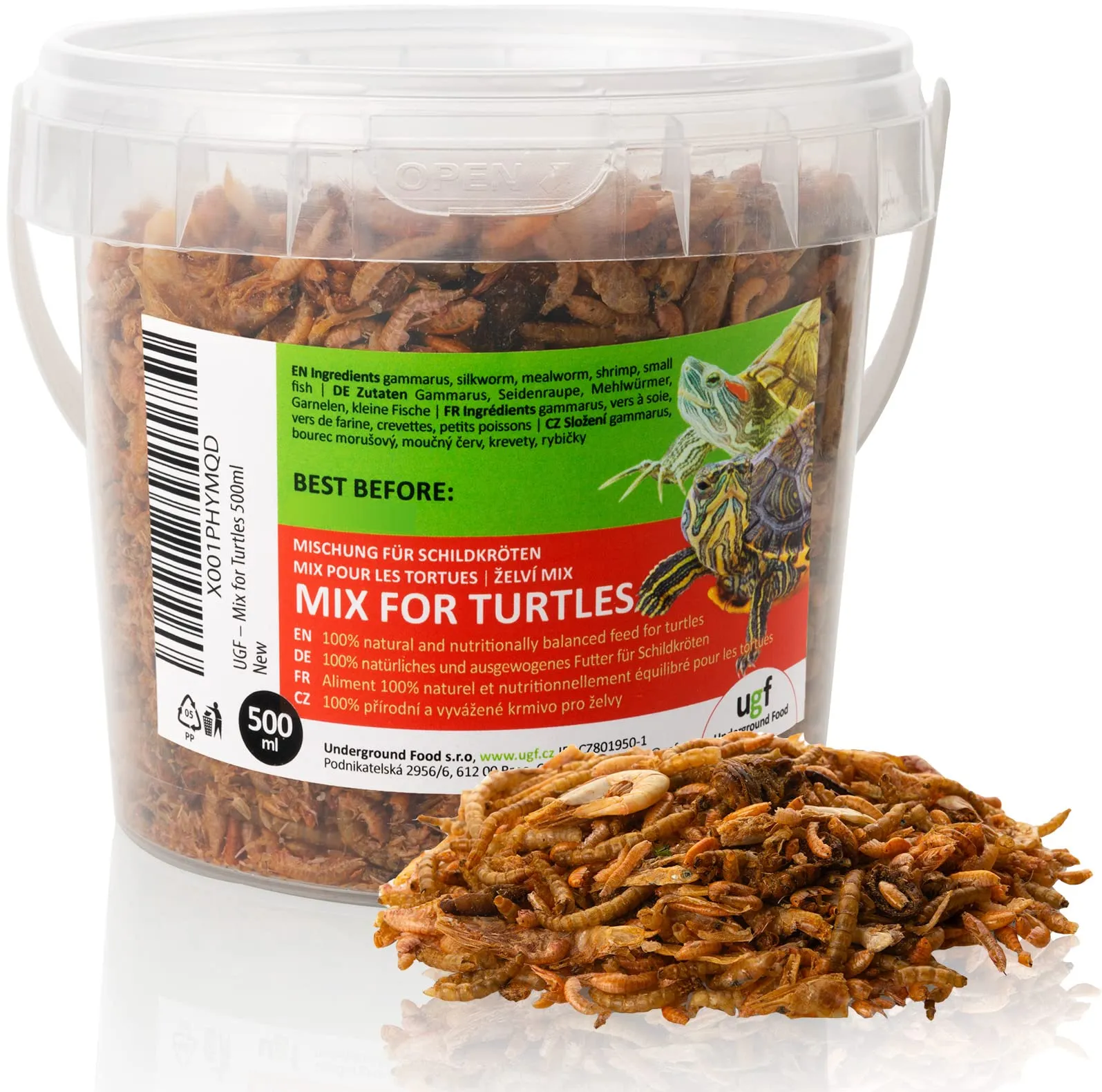 UGF Underground Food Mix di Cibo Universale per Tartarughe - 90 g - immagine 1