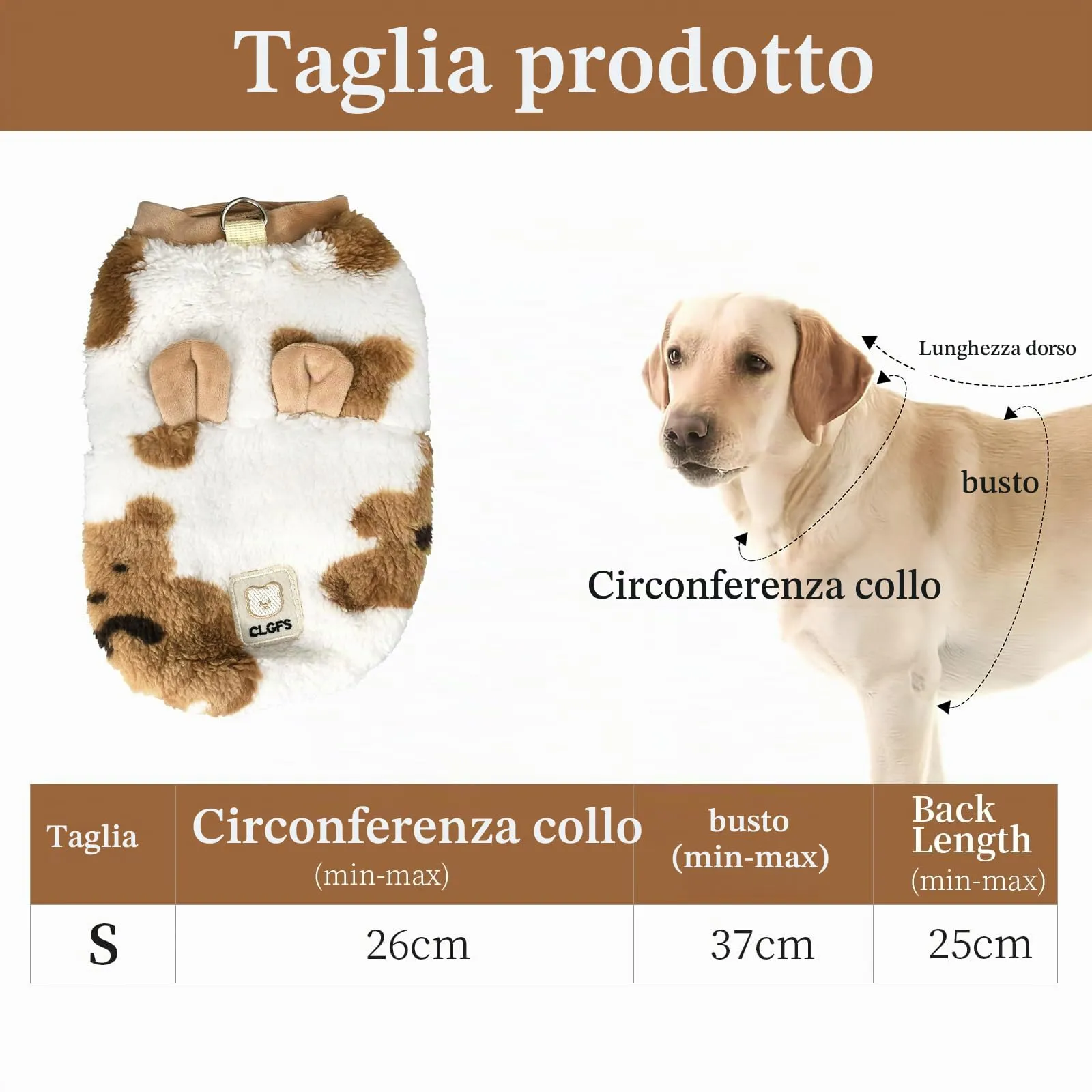 Rieoany Cappottino per Cani e Gatti di Piccola Taglia, Bianco, Taglia S - immagine 8