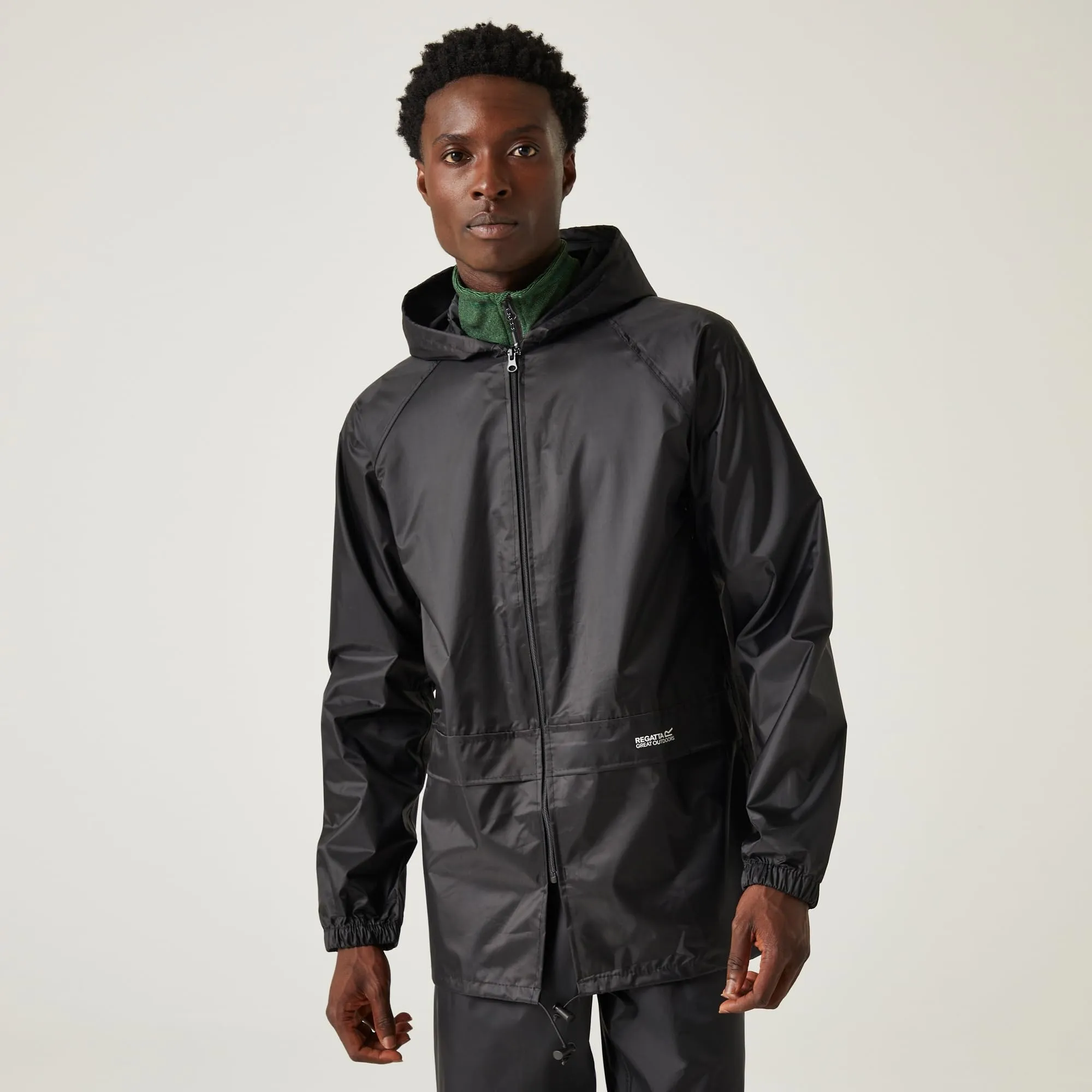 Regatta Stormbreak Giacca Impermeabile Uomo, Nero, XL - immagine 3