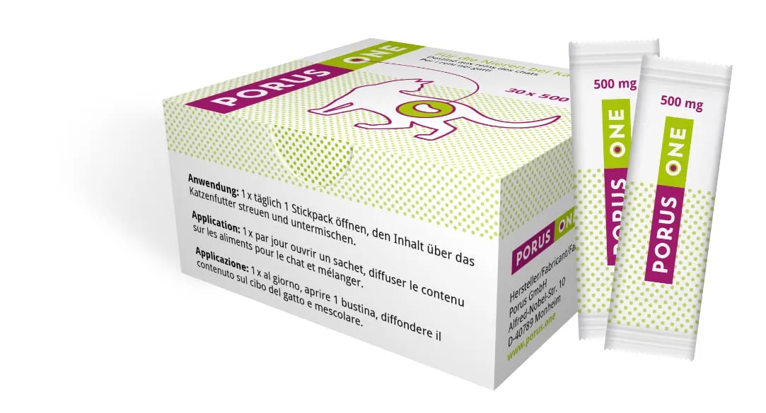 Porus ONE Integratore alimentare per gatti con problemi ai reni, 30 x 500 mg - immagine 1