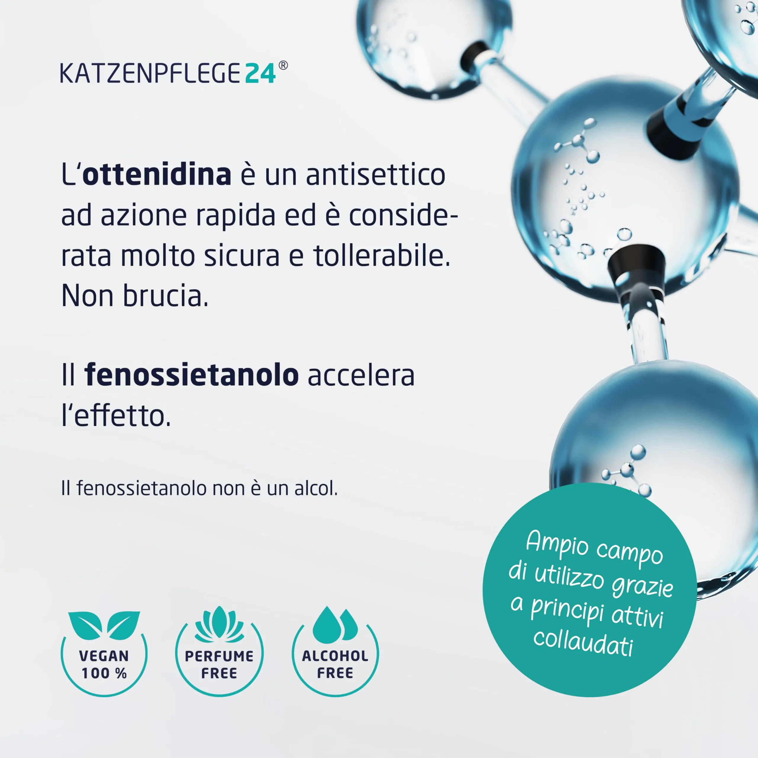 KATZENPFLEGE24 Octenidin Spray Cicatrizzante Ferite per Gatti, 125ml - immagine 3