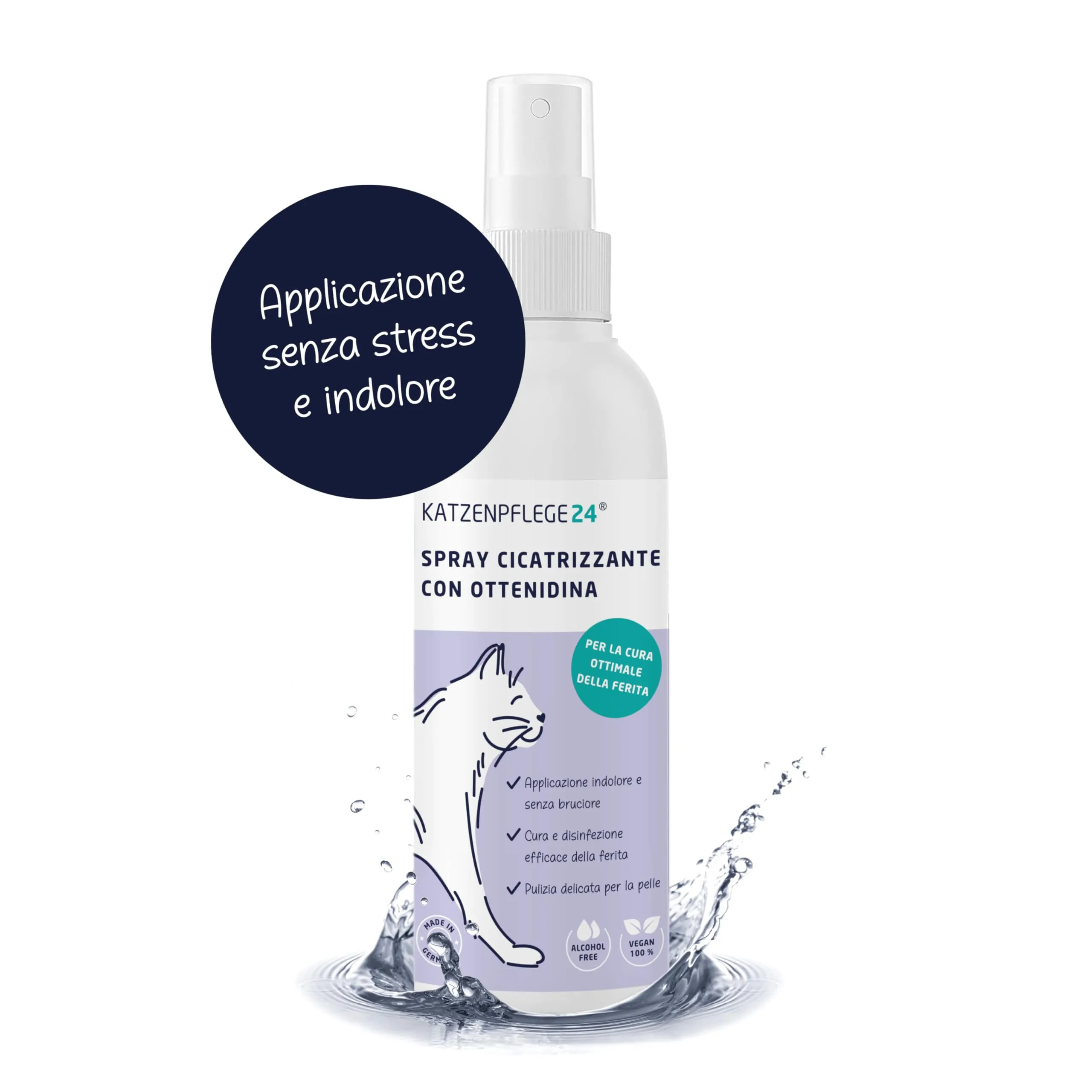 KATZENPFLEGE24 Octenidin Spray Cicatrizzante Ferite per Gatti, 125ml - immagine 8