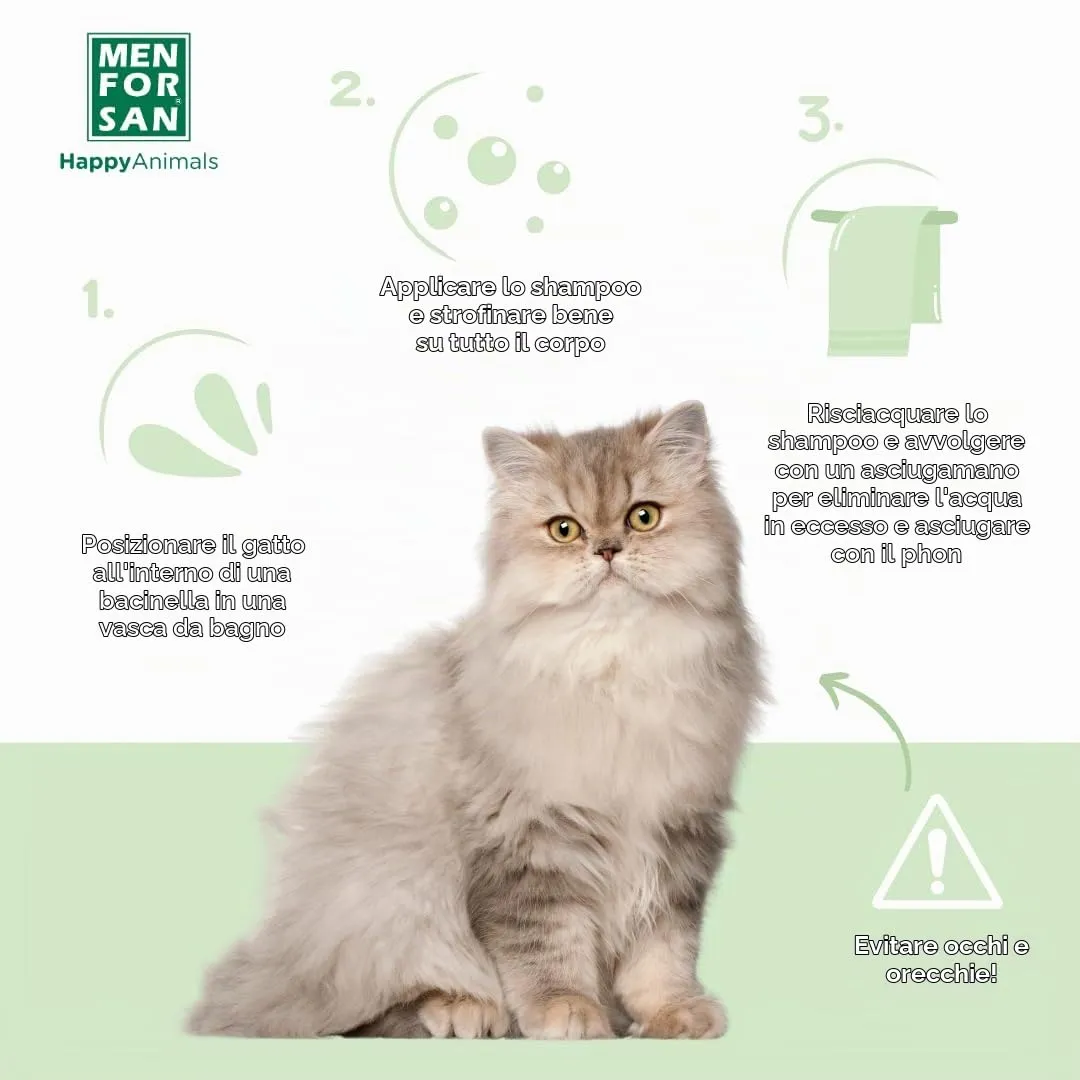 Menforsan Shampoo Molto Delicato per Gatti e Gattini, 300 ml - immagine 2