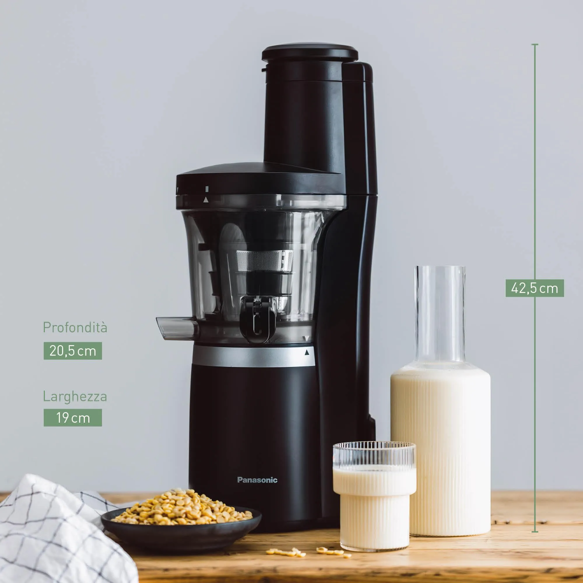 Panasonic Slow Juicer MJ-L700KXE, Nero - immagine 9