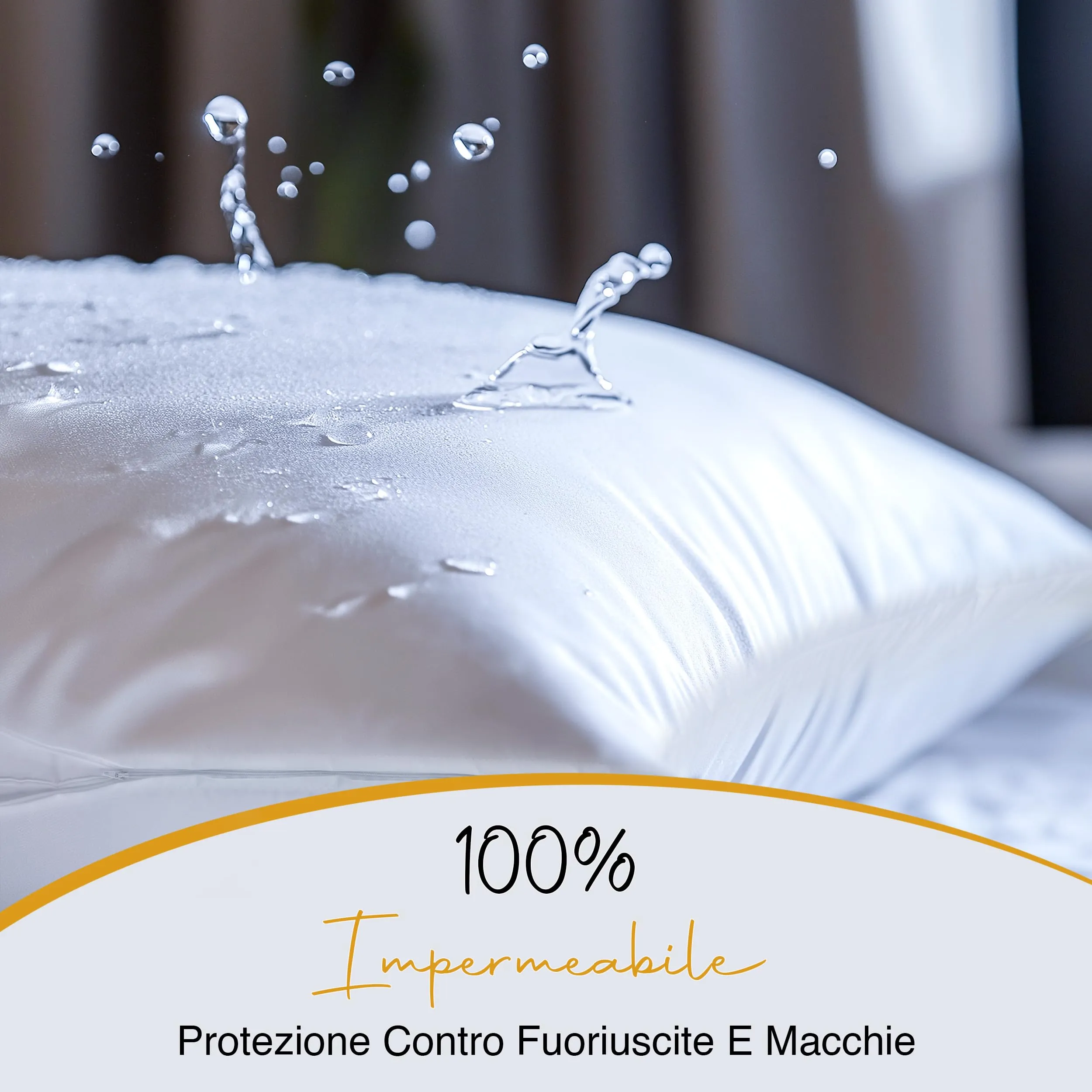 Utopia Bedding Copricuscini Impermeabili con Cerniera, 50 x 70 cm, Set di 2, Bianco - immagine 4
