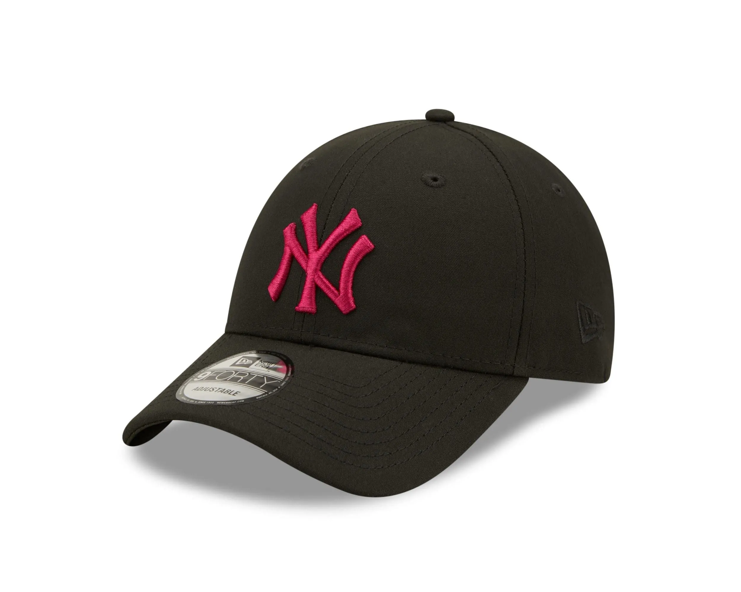 New Era York Yankees MLB League Essential 9Forty Adjustable Cap - Black Pink - immagine 1