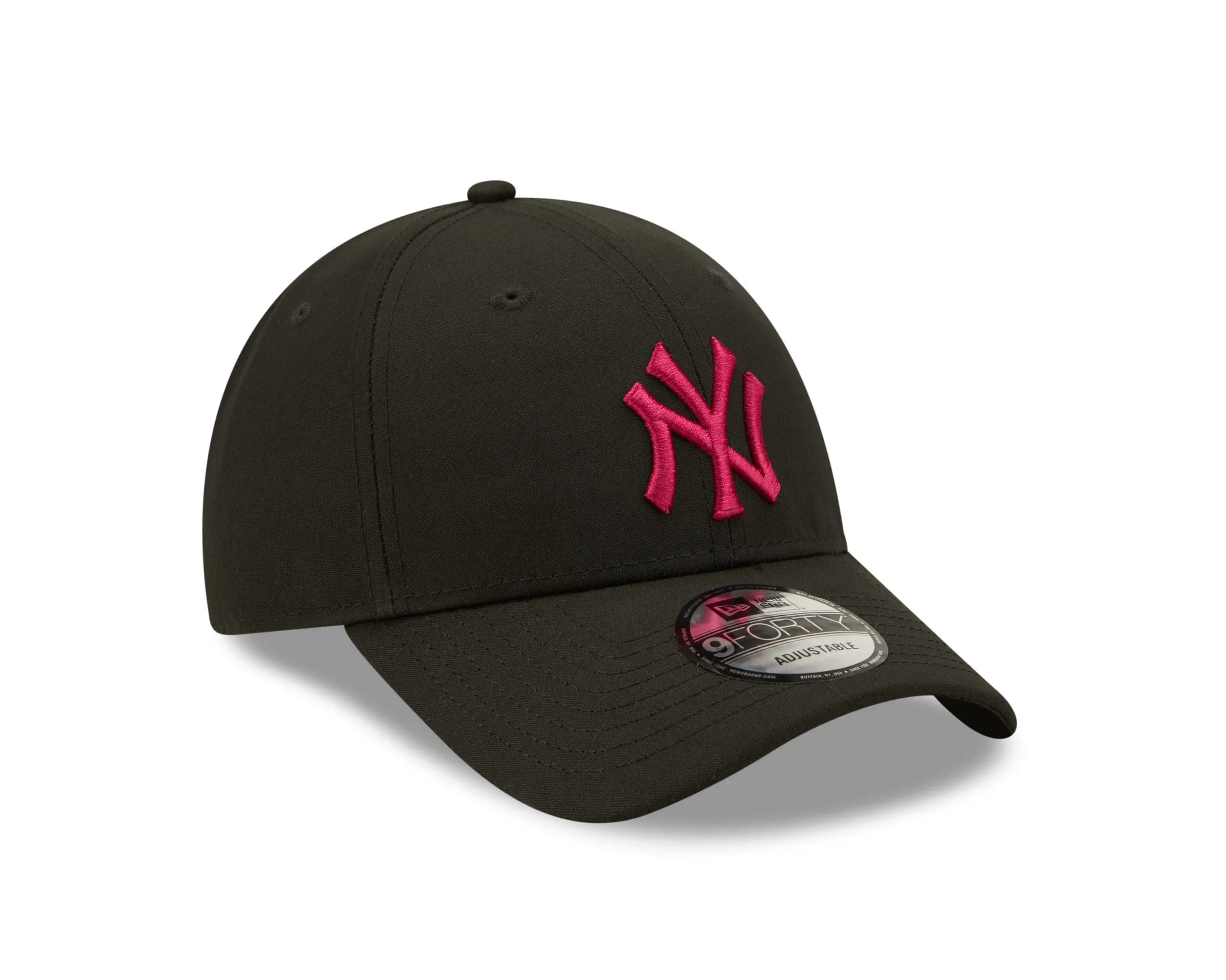 New Era York Yankees MLB League Essential 9Forty Adjustable Cap - Black Pink - immagine 3