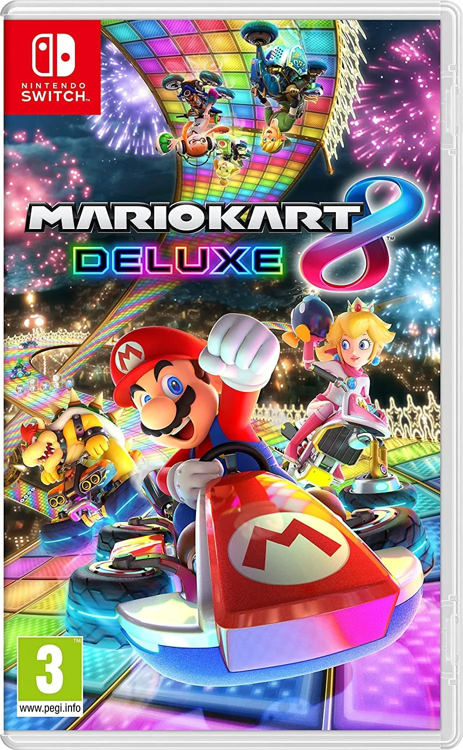 Nintendo Switch Volante e Pedali Pack Mario Kart 8 Deluxe (Licenza Ufficiale) Rosso - immagine 2