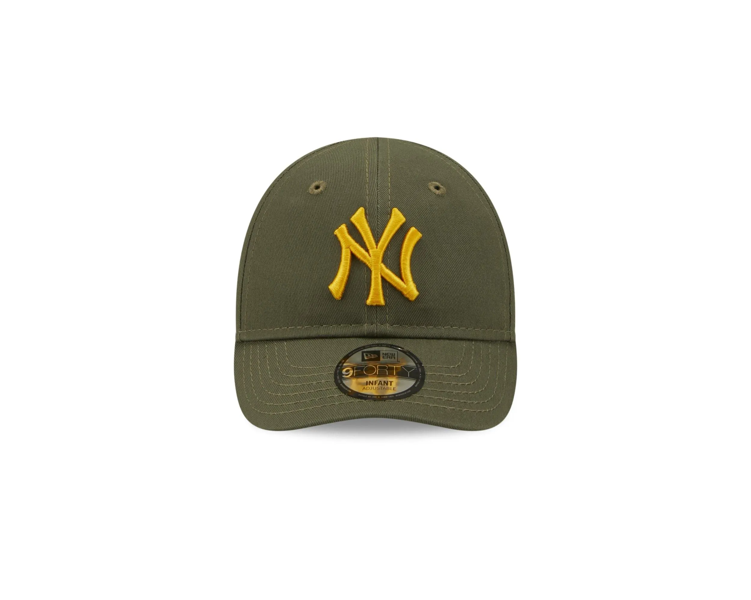 New Era York Yankees Baby Basecap MLB 9FORTY Olive Green Yellow - Infant - immagine 2
