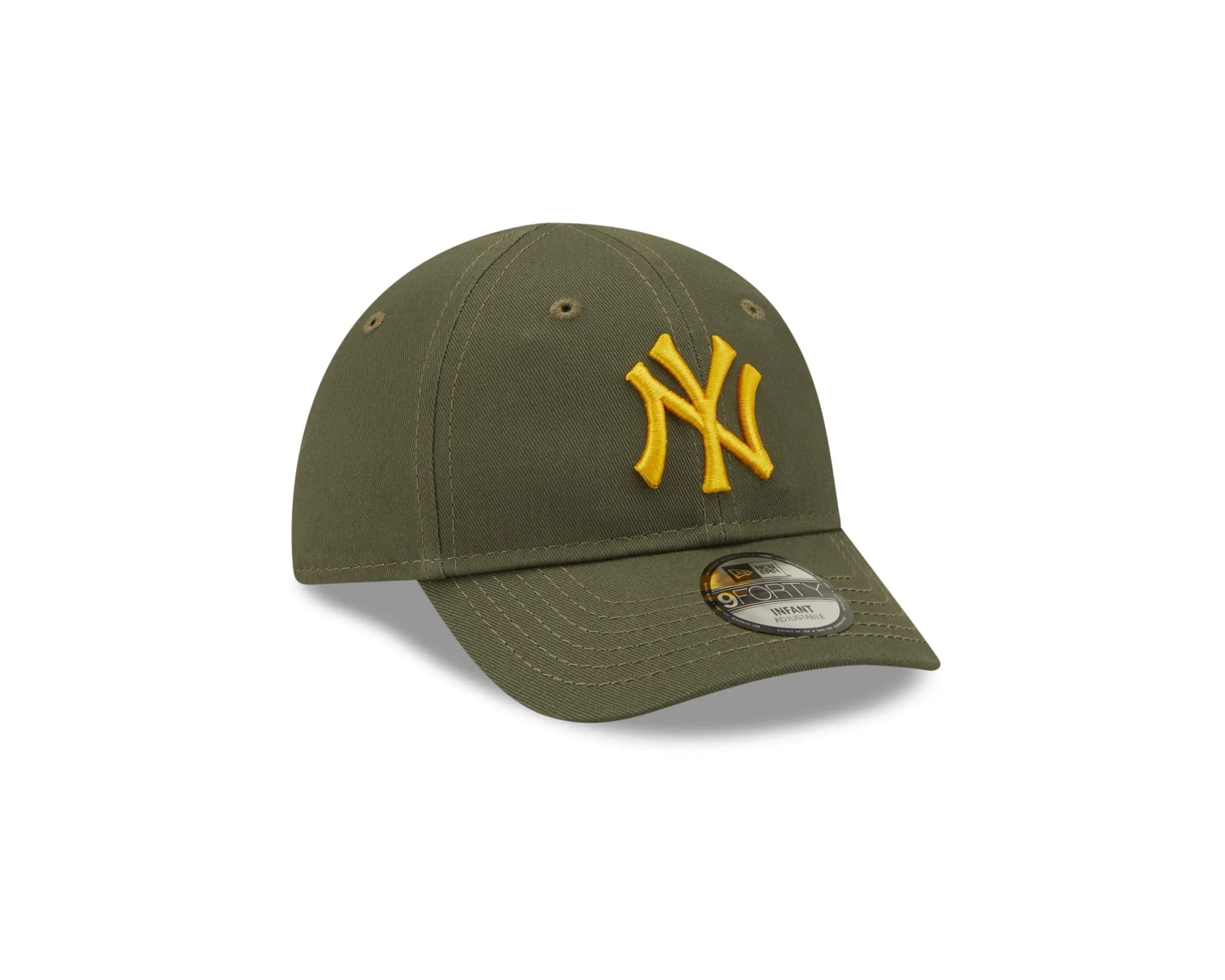 New Era York Yankees Baby Basecap MLB 9FORTY Olive Green Yellow - Infant - immagine 3