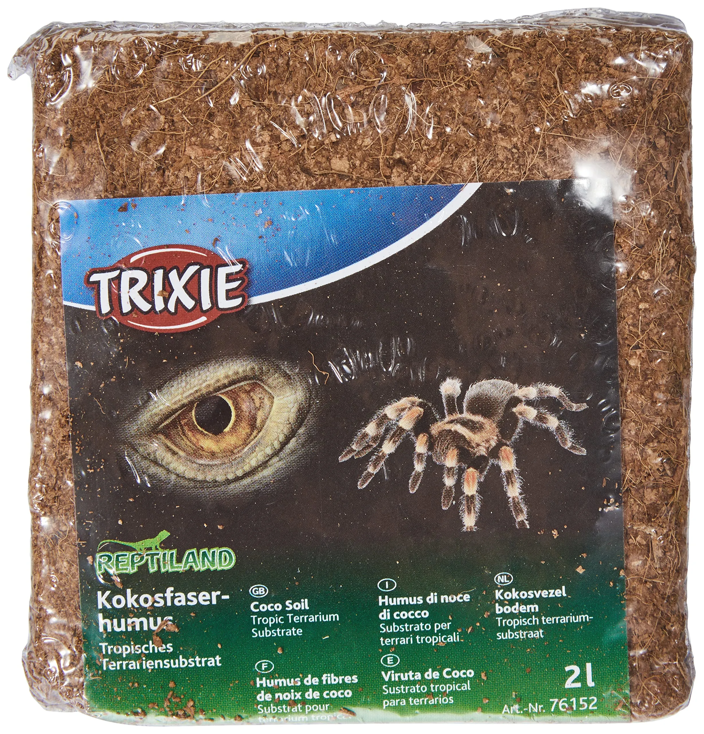 Trixie 76152 Coconut Fiber Humus Substrate, Pressed, 2 l - immagine 1