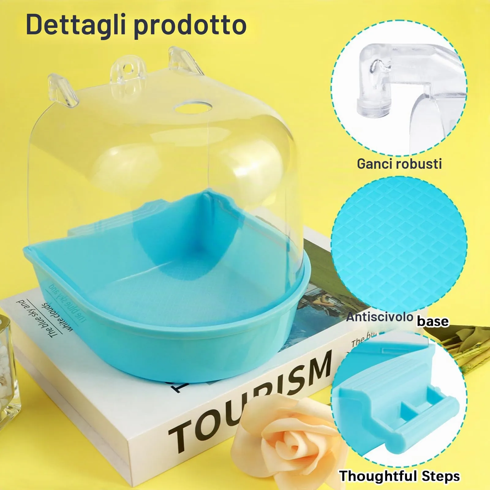 HO-SFSM Vasca da Bagno Sospesa per Uccelli - immagine 3