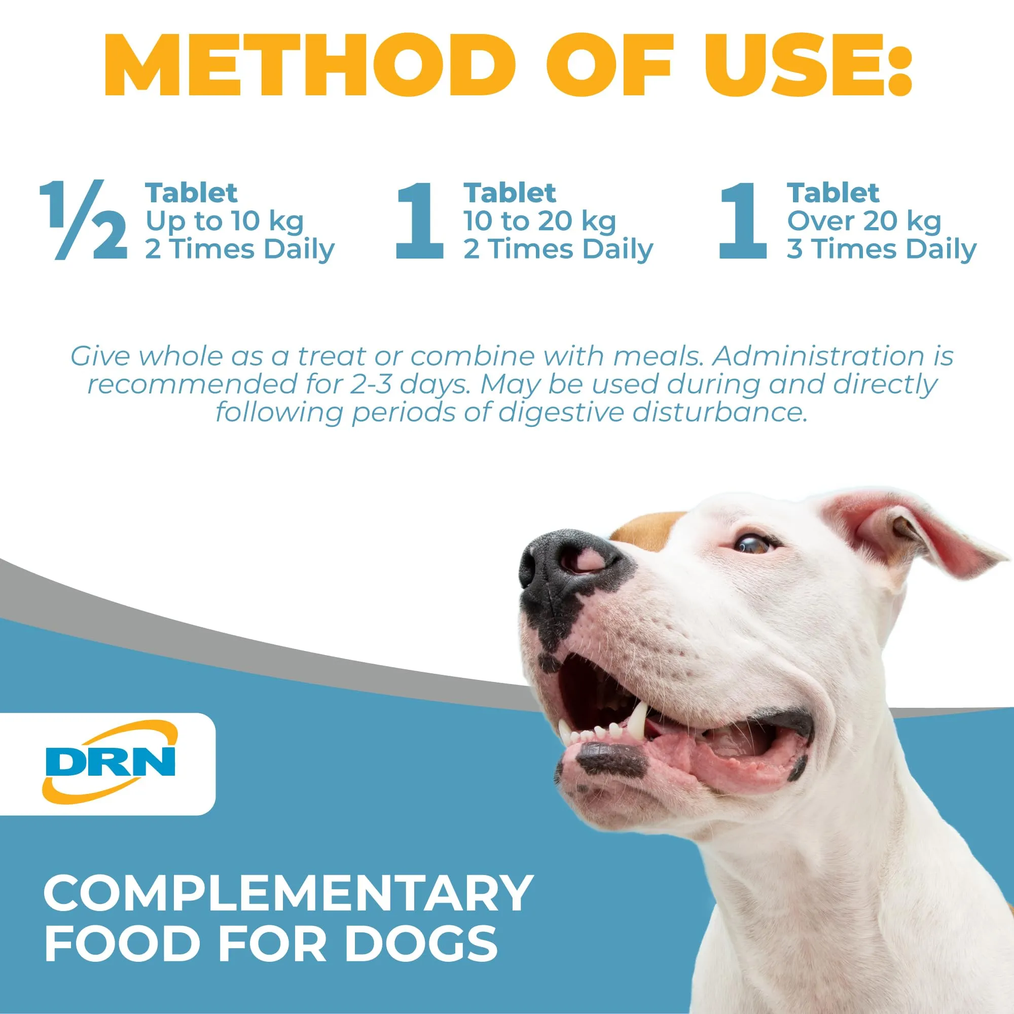 DRN Dia-Tab Integratore Intestinale per Cani, 6 Tavolette da 5 g - immagine 4