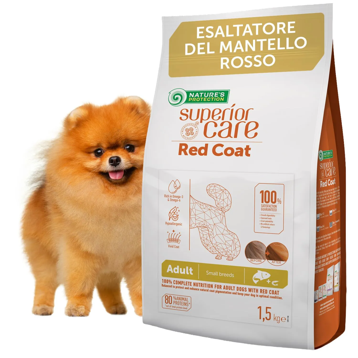 Nature's Protection Superior Care Cibo secco adulti, Salmone 1,5 kg - immagine 1