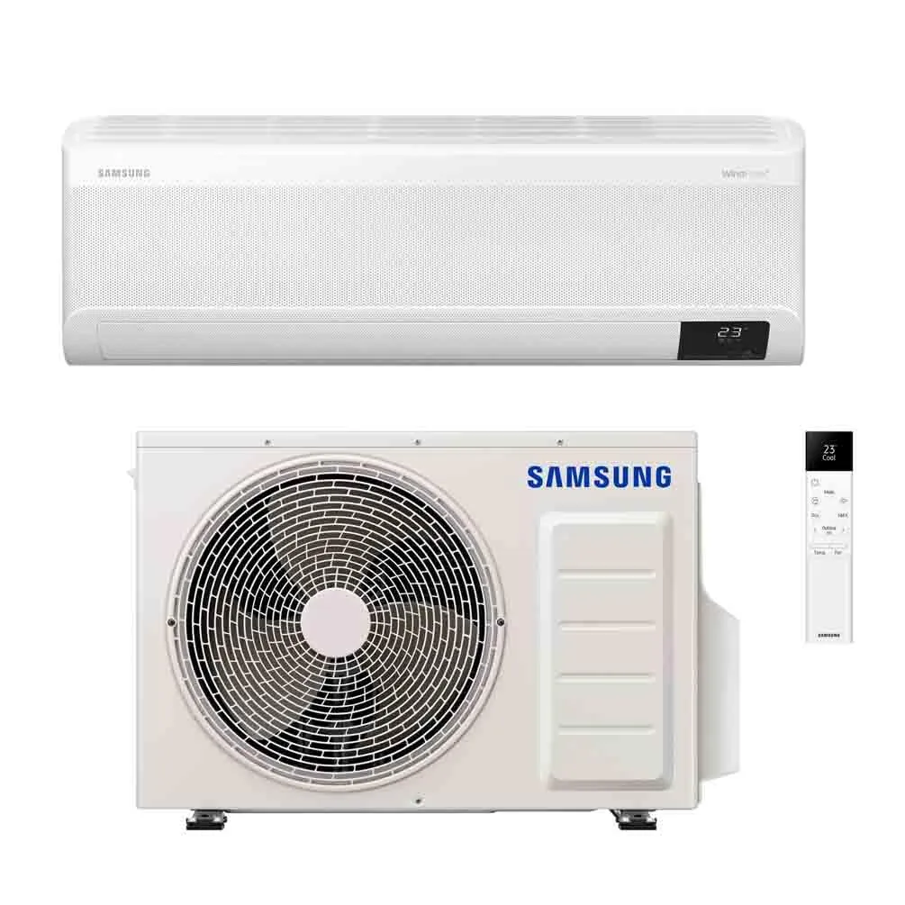 Samsung WindFree Elite 12000 BTU Climatizzatore Monosplit Pompa di Calore SmartThings WiFi GAS R32 AR12CXCAAWKNEU+AR12TXCAAWKXEU - immagine 1