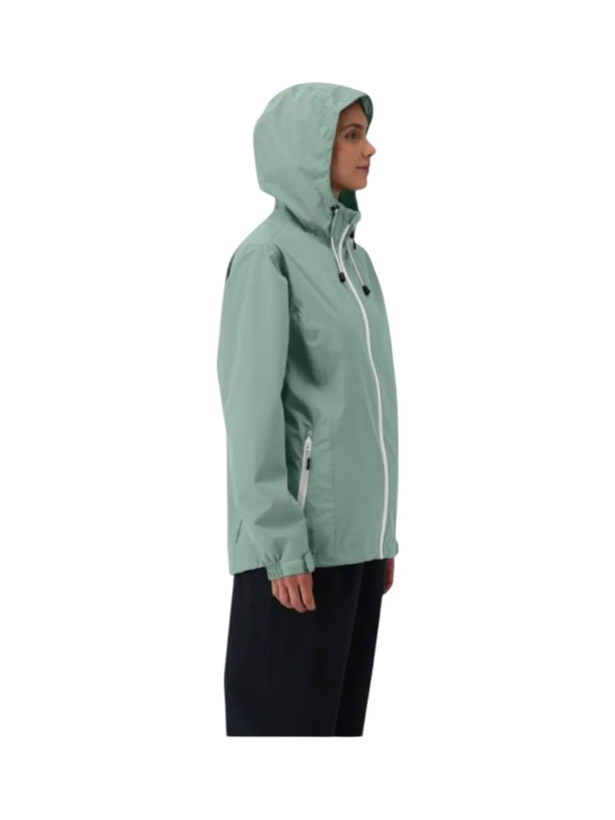 CMP Giacca da pioggia antistrappo da donna con cappuccio fisso, Jade, XL - immagine 9