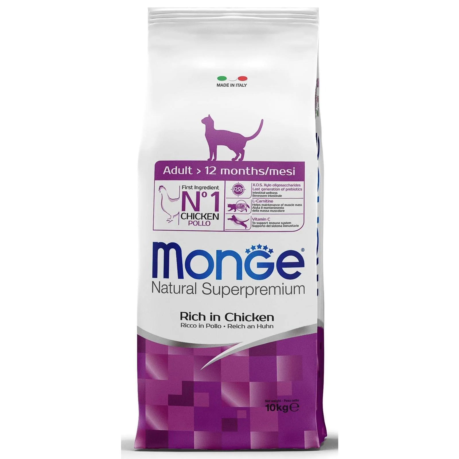 Monge Adult Pollo Cat Food 10 kg - immagine 2