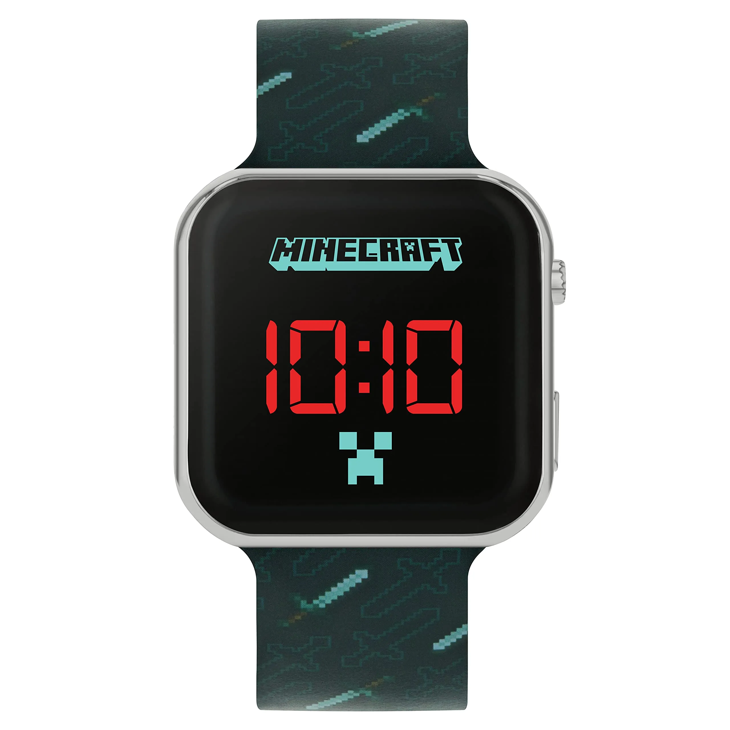 Minecraft Orologio Digitale al Quarzo MIN4097, Nero - immagine 1