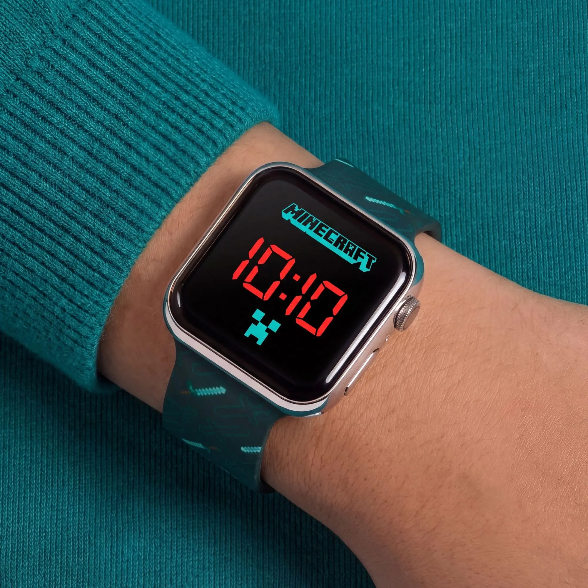 Minecraft Orologio Digitale al Quarzo MIN4097, Nero - immagine 2