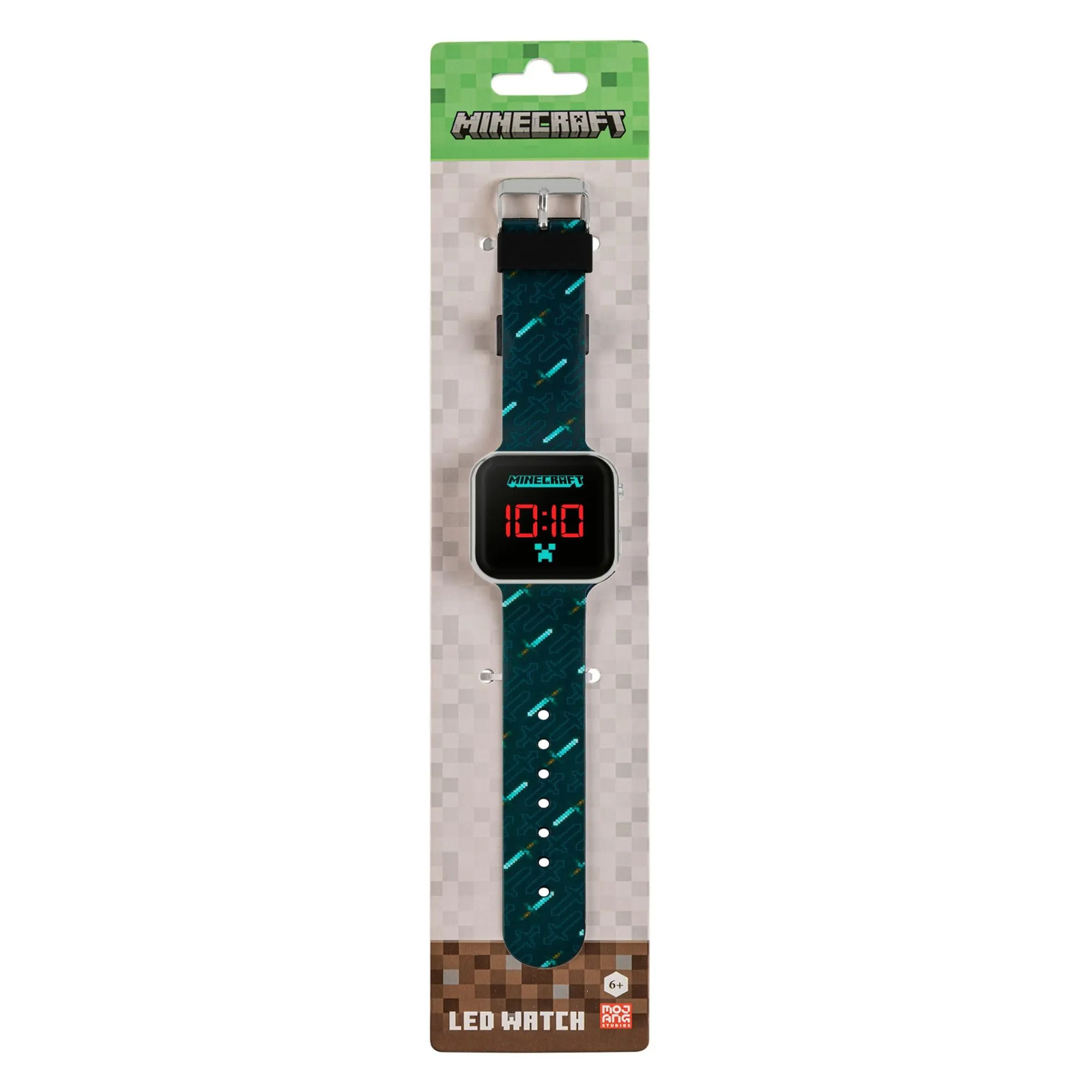 Minecraft Orologio Digitale al Quarzo MIN4097, Nero - immagine 6