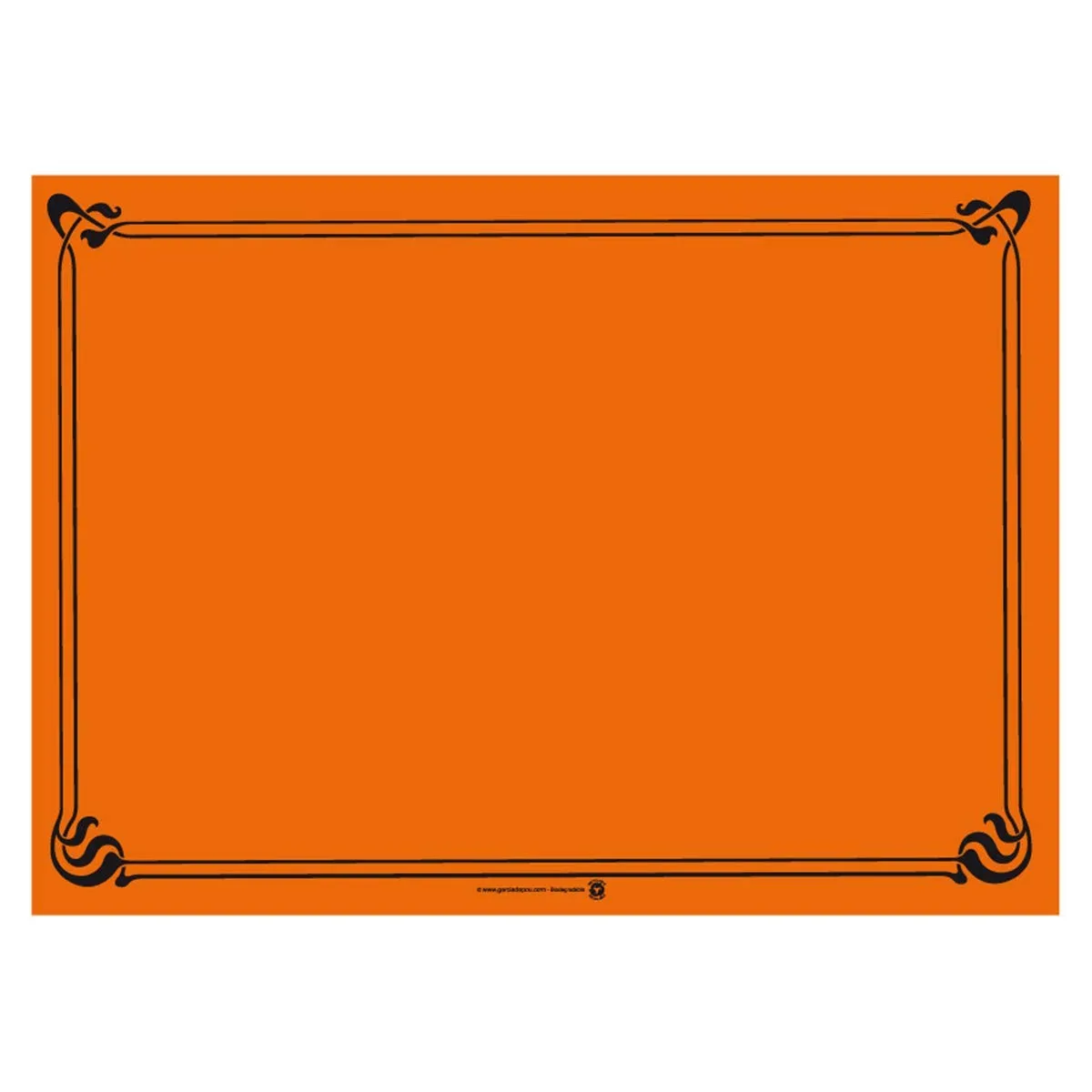 Garcia de Pou Tovagliette in Cellulosa, 31x43 cm, Arancione, 500 Unità - immagine 1