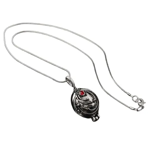 OUTLETISSIMO Collana Elena Amuleto Vampiro con Ciondolo Medaglione Apribile Vintage ET228 - immagine 3