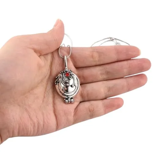 OUTLETISSIMO Collana Elena Amuleto Vampiro con Ciondolo Medaglione Apribile Vintage ET228 - immagine 5