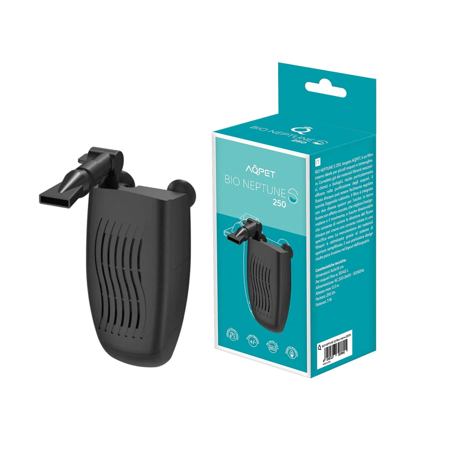 Funhobby Italia Srl Acquario in Vetro ONE Nero 20 Litri con Accessori - immagine 5