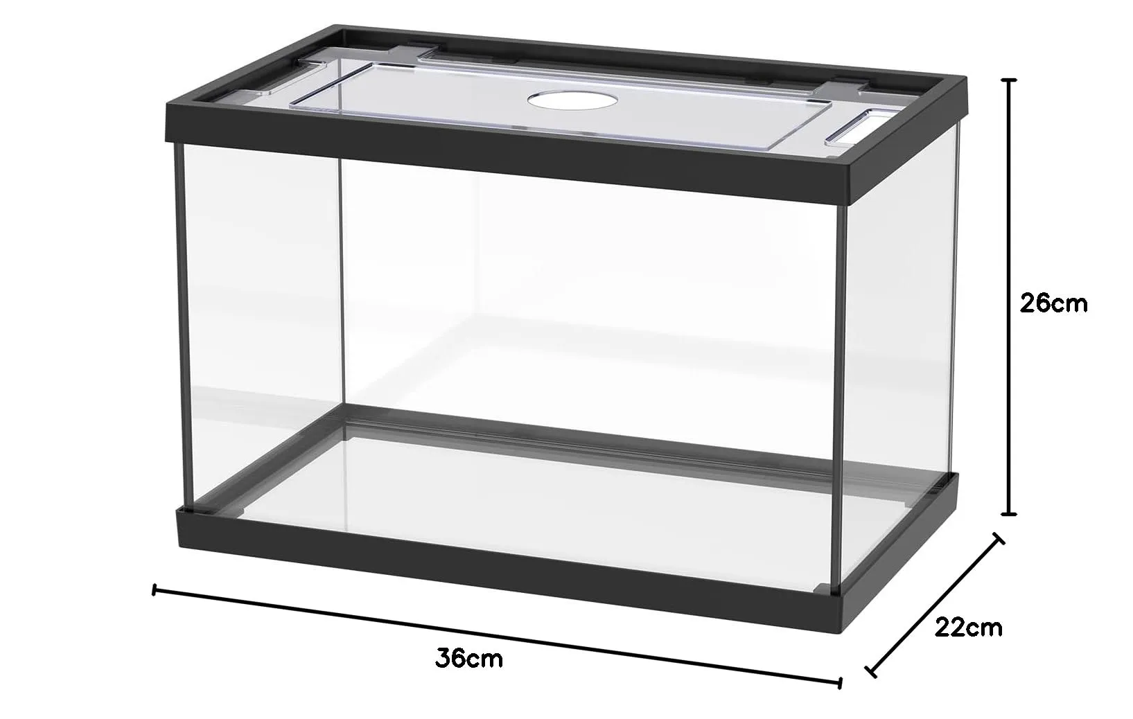 Funhobby Italia Srl Acquario in Vetro ONE Nero 20 Litri con Accessori - immagine 8
