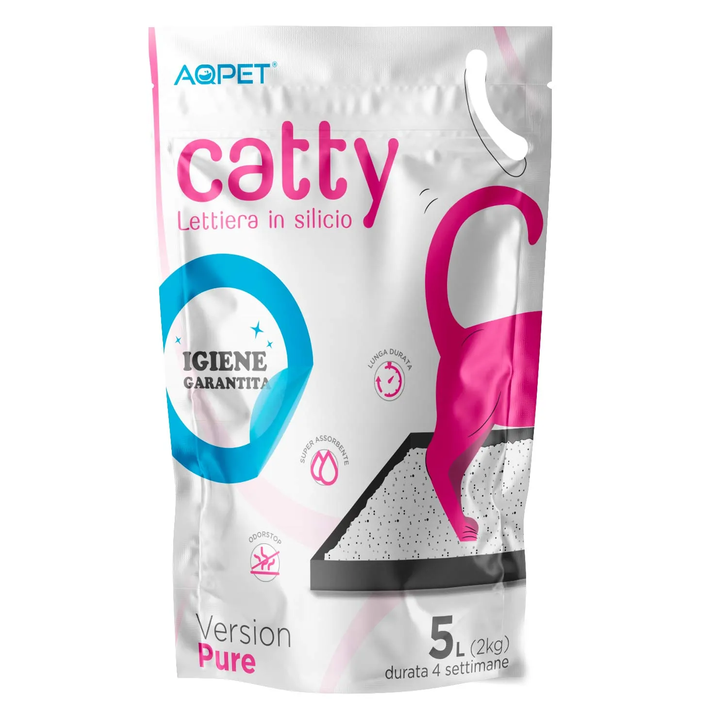 Funhobby Italia Srl Catty Lettiera al Silicio Cristalli per Gatto, Profumo Neutro, 6 x 5 Litri (30 Litri Totale) - immagine 2