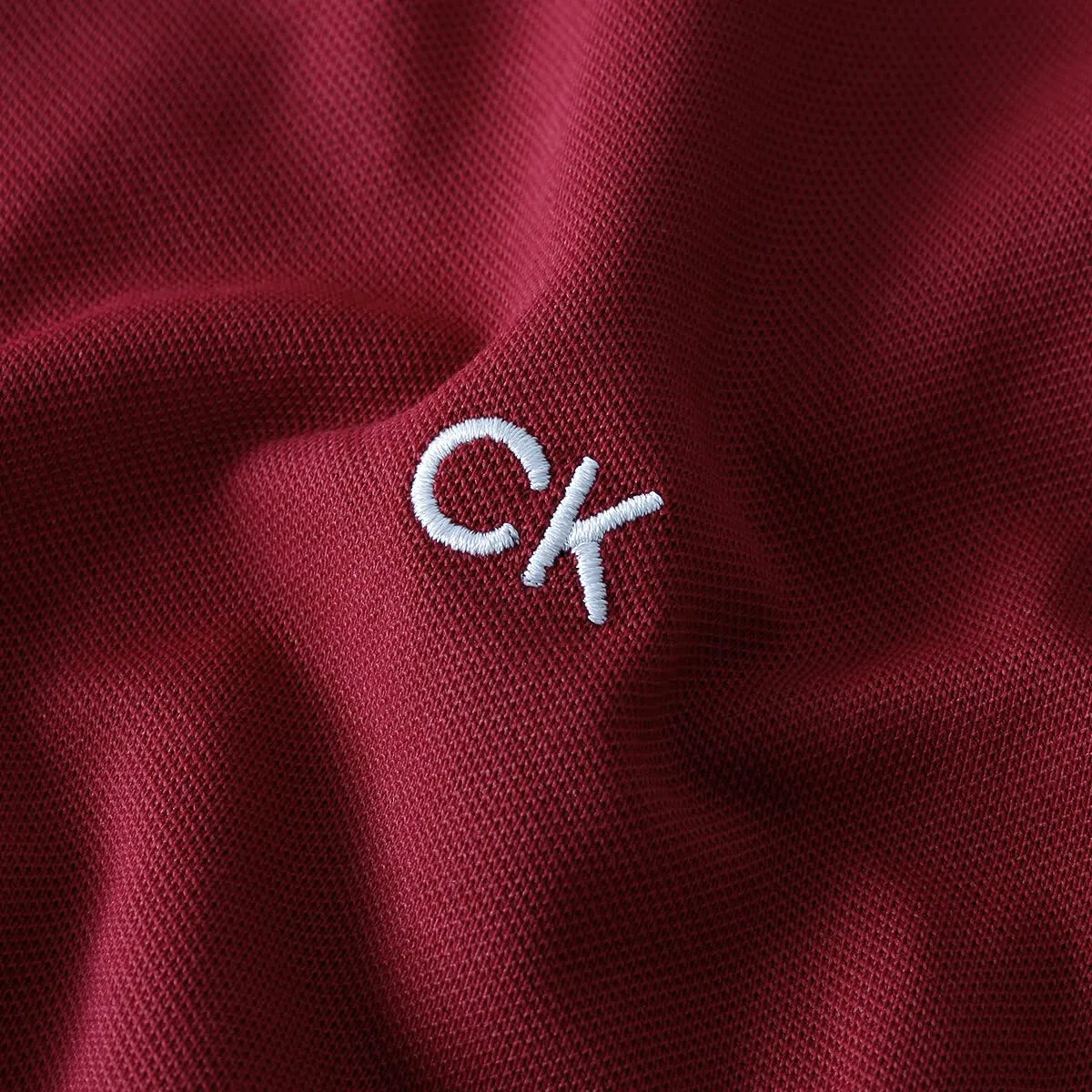 Calvin Klein Polo Golf Uomo Campus - Burgundy Sport - L - immagine 5
