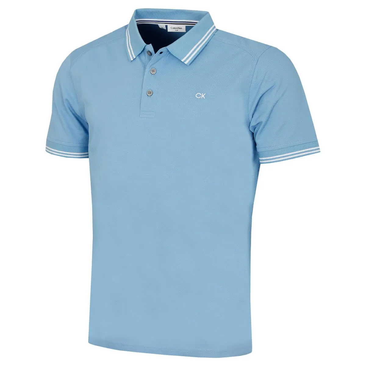 Calvin Klein Polo Golf Leggera Punta Campus Uomo - Sky Tipped - 4XL - immagine 1
